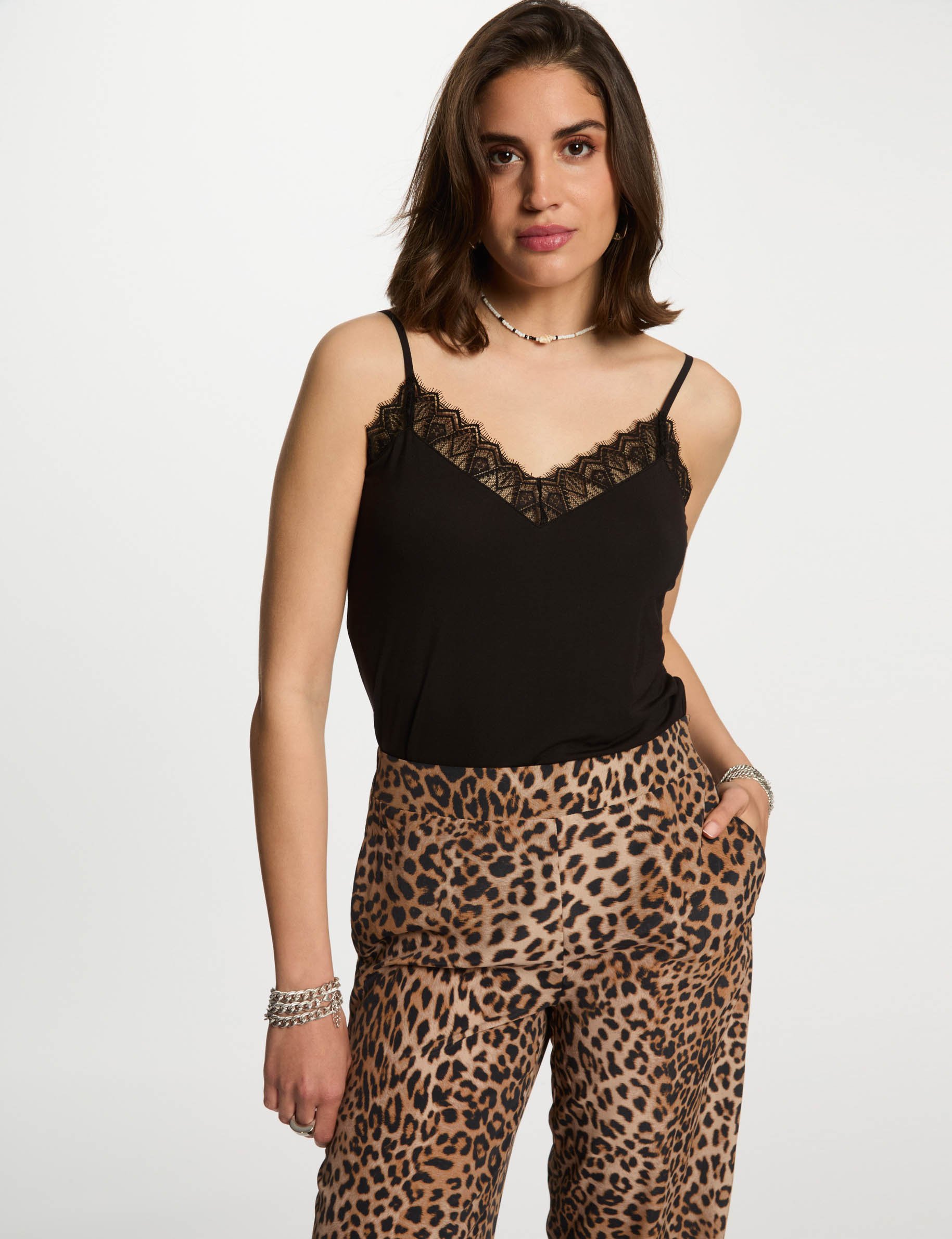 debardeur bretelles fines noir femme Débardeur bretelles fines noir femme
