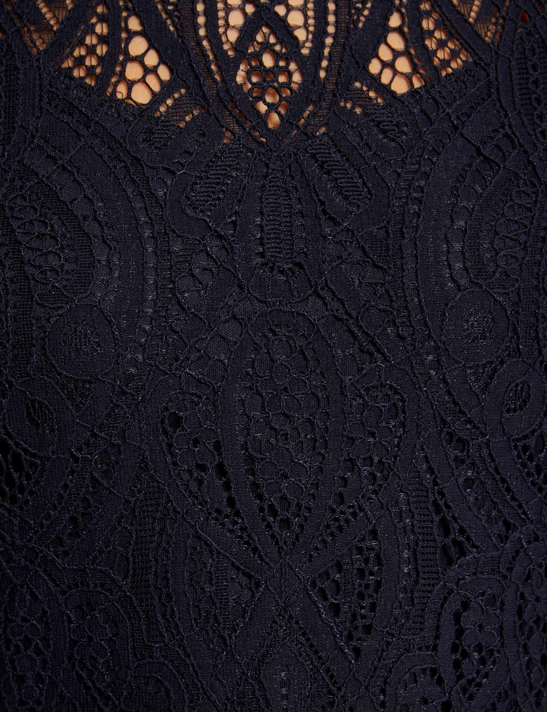 Chemise Concours Cavalliera Femme – Manches Longues Dentelle Marine – Taille XL – NEUF