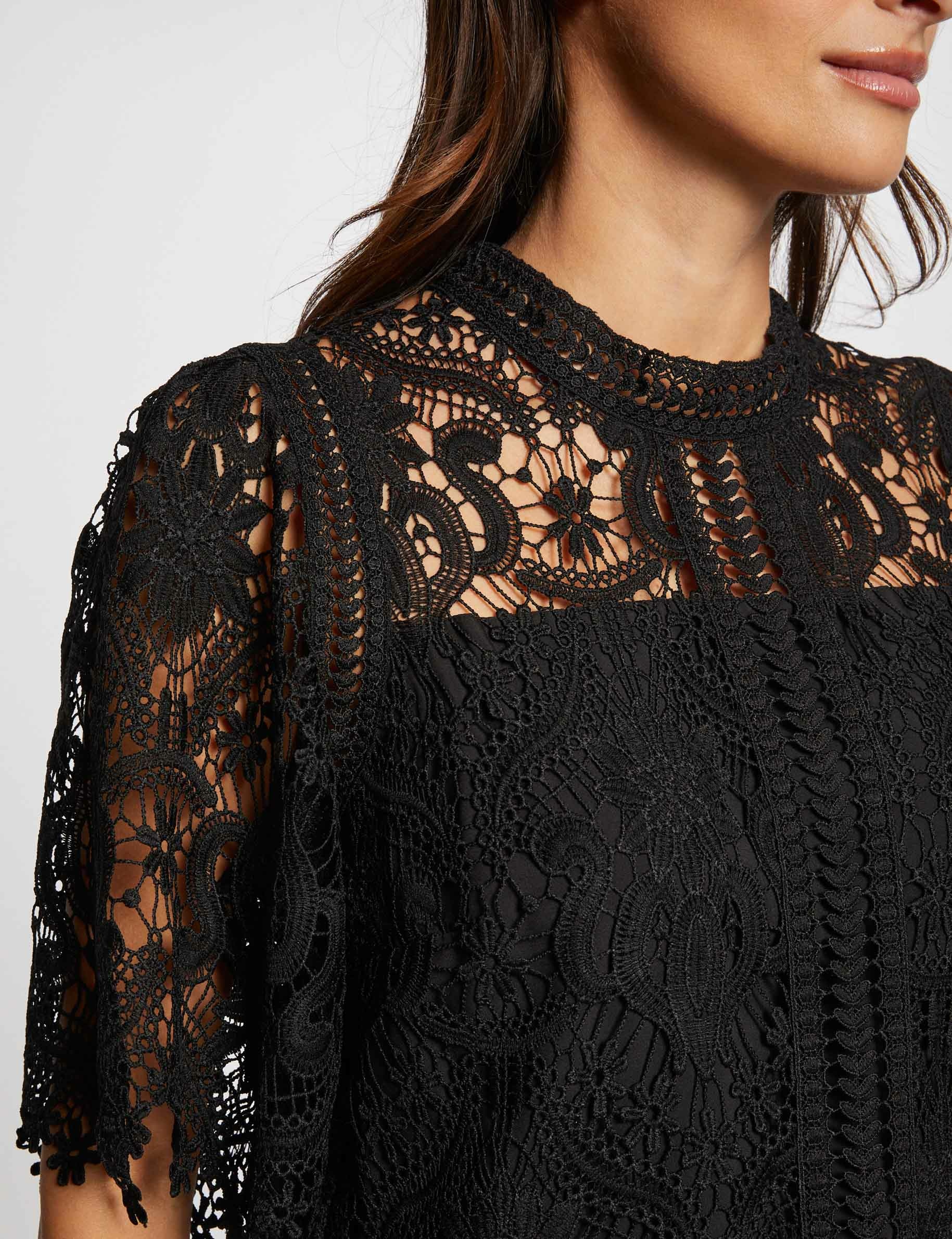 Top Sonia Rykiel Manches Courtes Blanc Et Noir - Col Cœur, Taille M, Matière Soie, Occasion Très Bon état