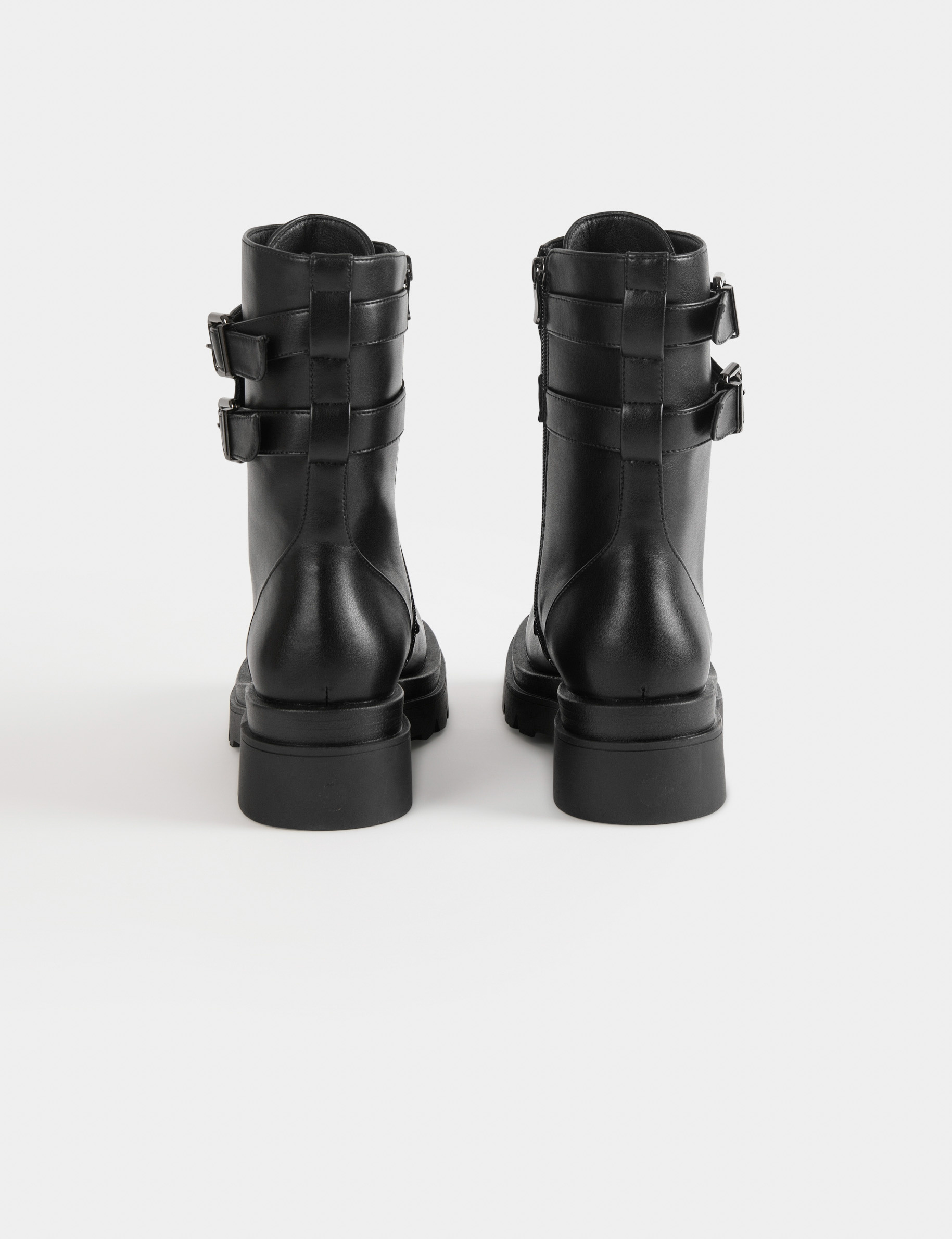 Boots plates noires femme hotsell