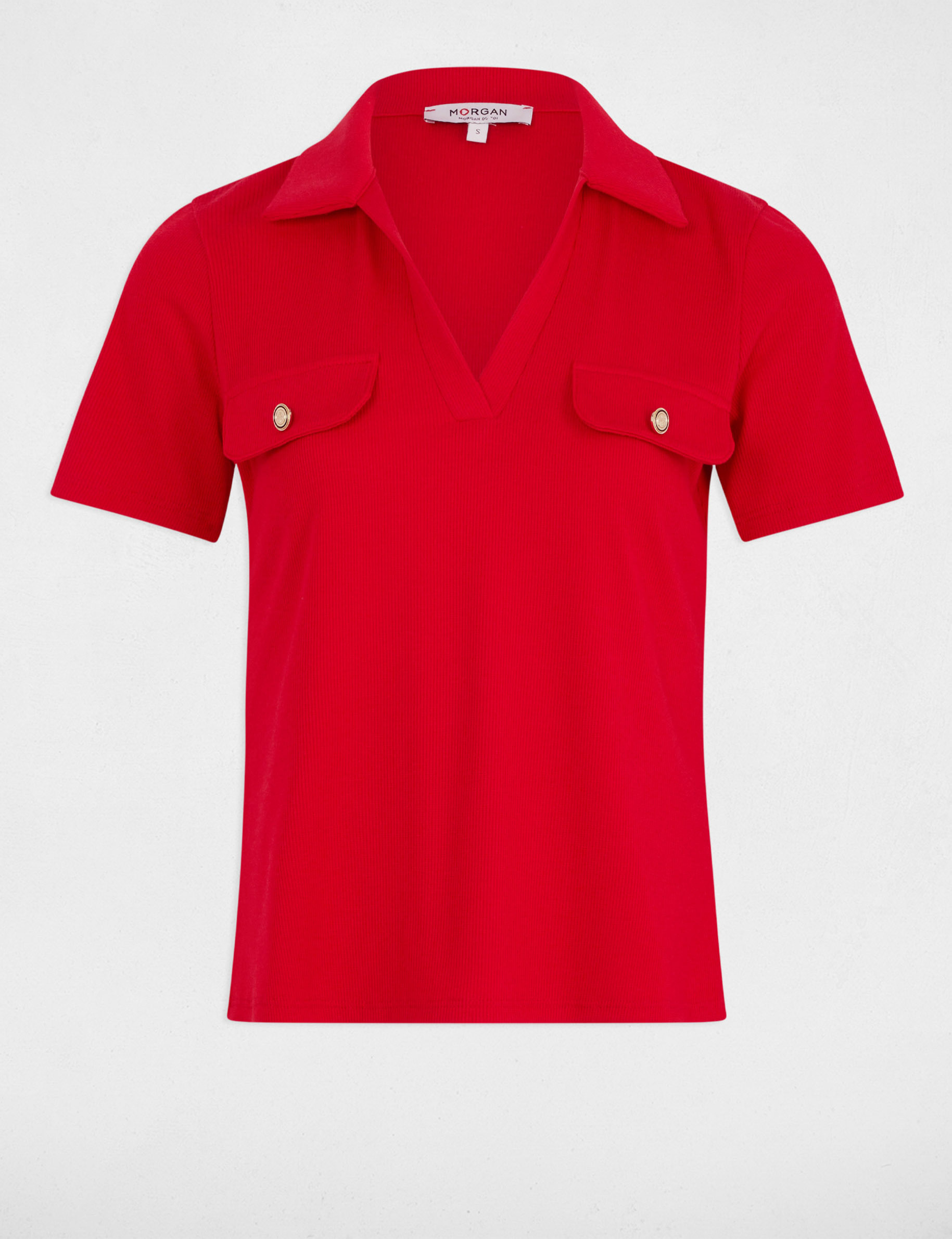 t shirt manches courtes rouge femme T-shirt manches courtes rouge femme