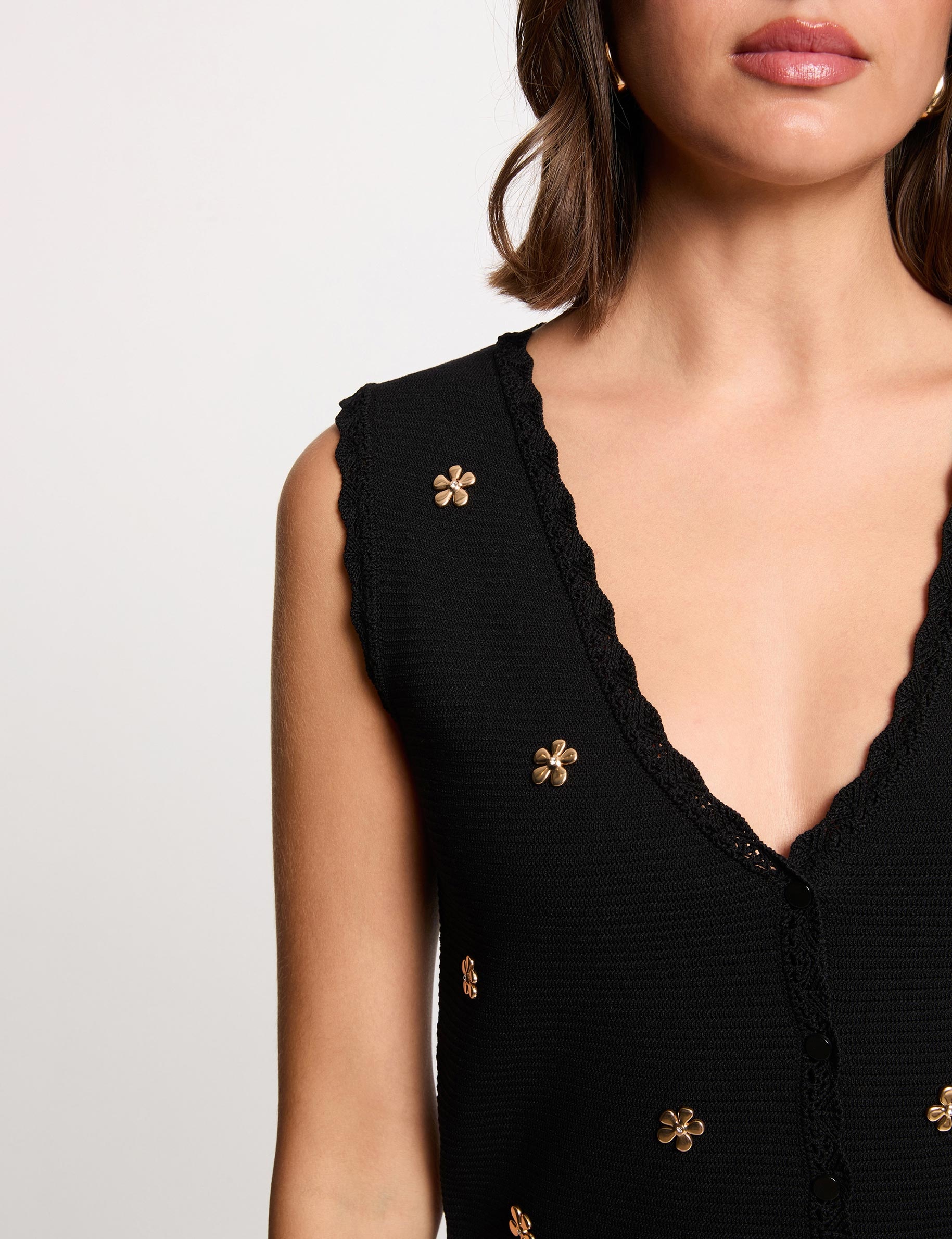 Gilet sans manches noir femme Morgan