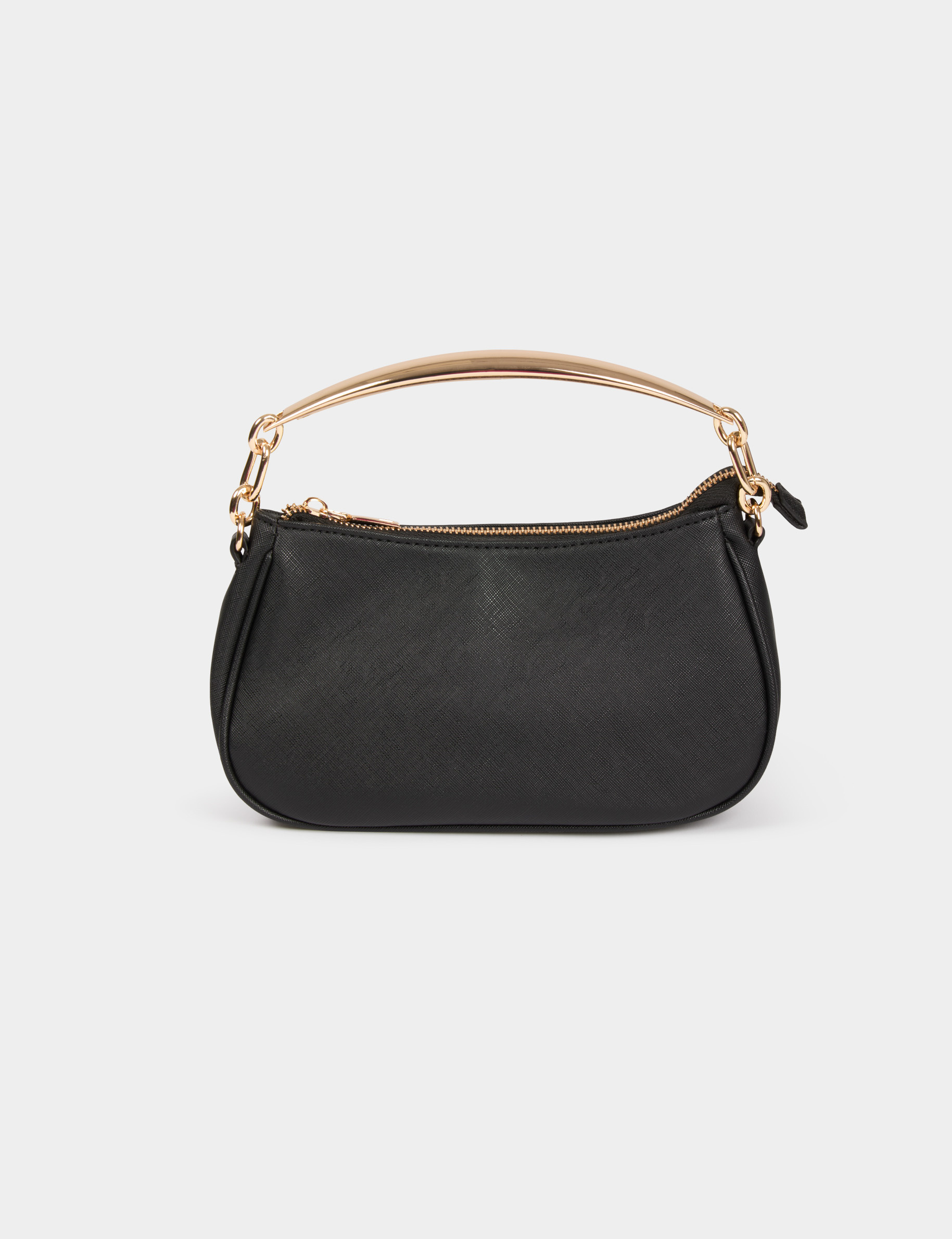 Sac bandouli&egrave;re similicuir noir femme