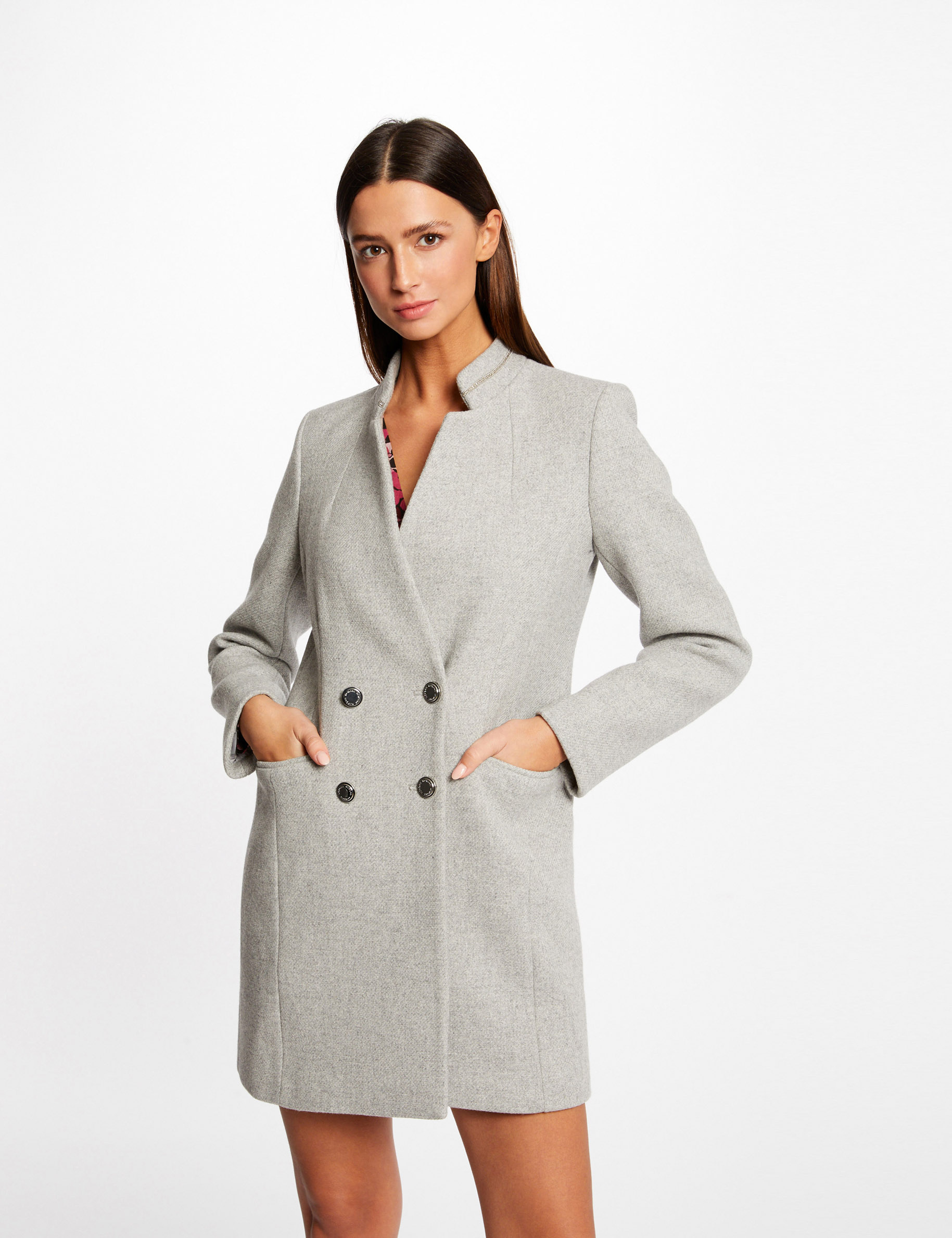 Manteau cintré on sale gris