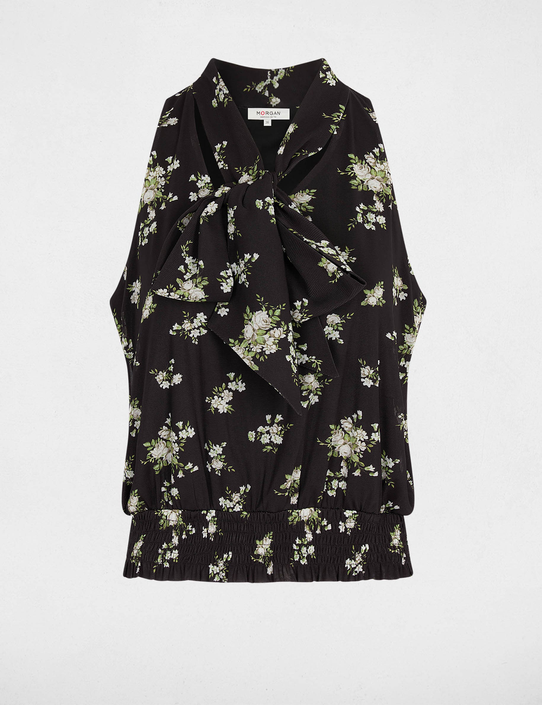 D&eacute;bardeur col lavalli&egrave;re multicolore femme
