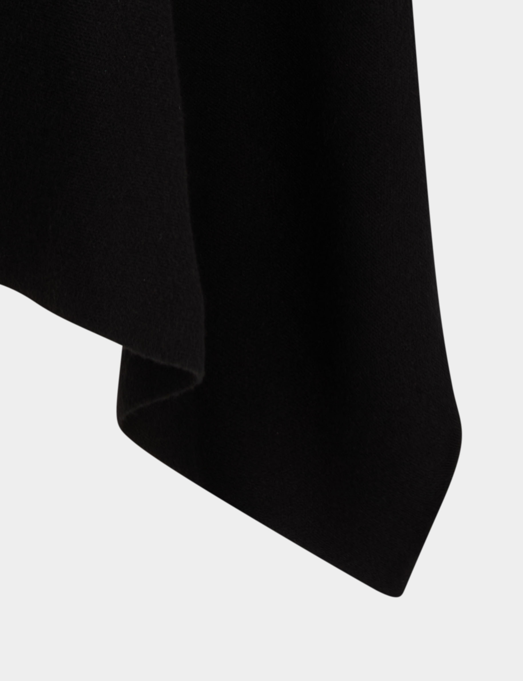 Poncho col ouvert noir femme