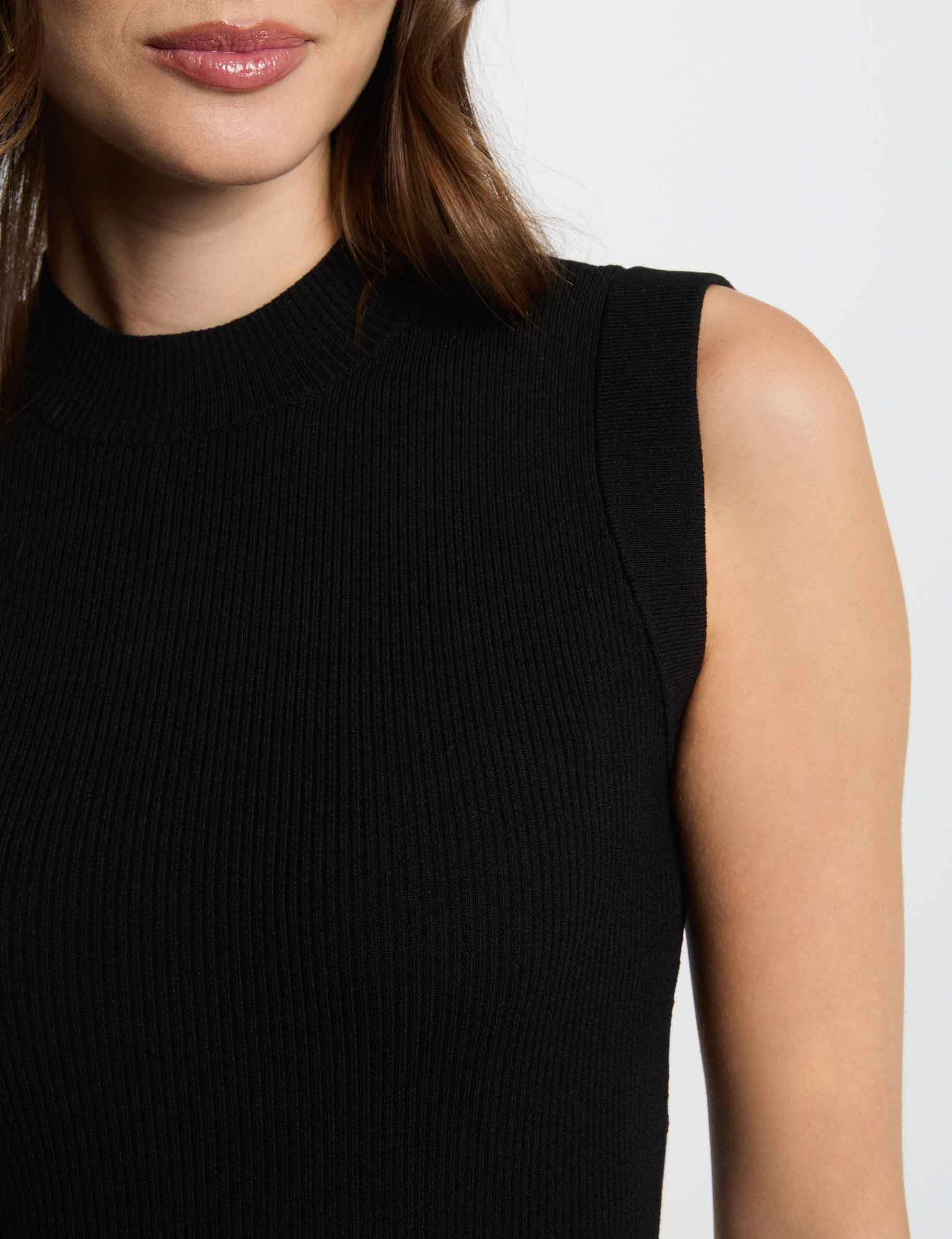 robe tricot courte ajustee noir femme Robe tricot courte ajustée noir femme