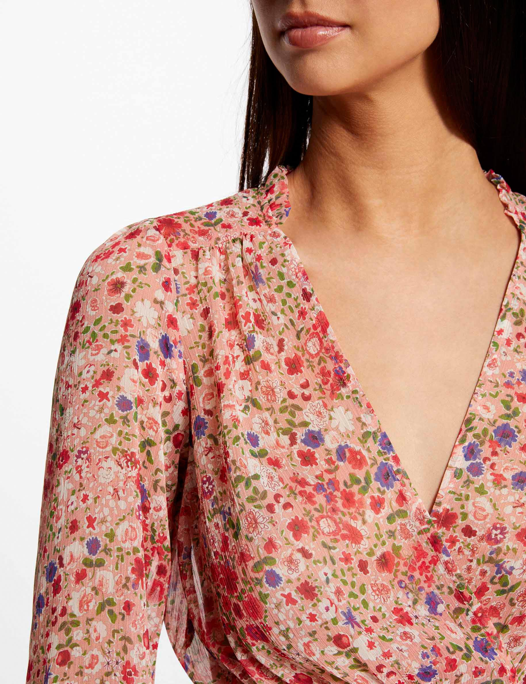 Robe évasée imprimé floral multico femme Robe évasée imprimé floral multico femme