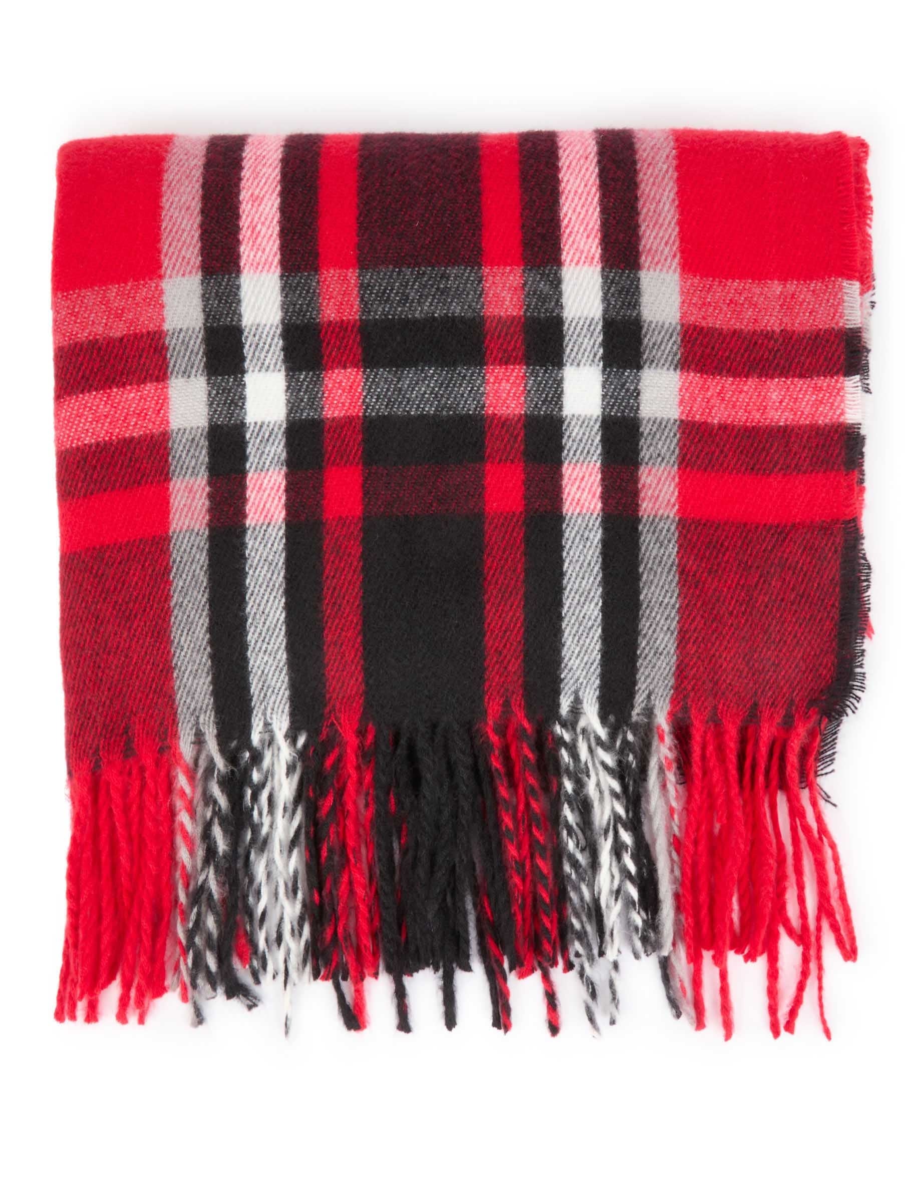 &Eacute;charpe tartan rouge femme