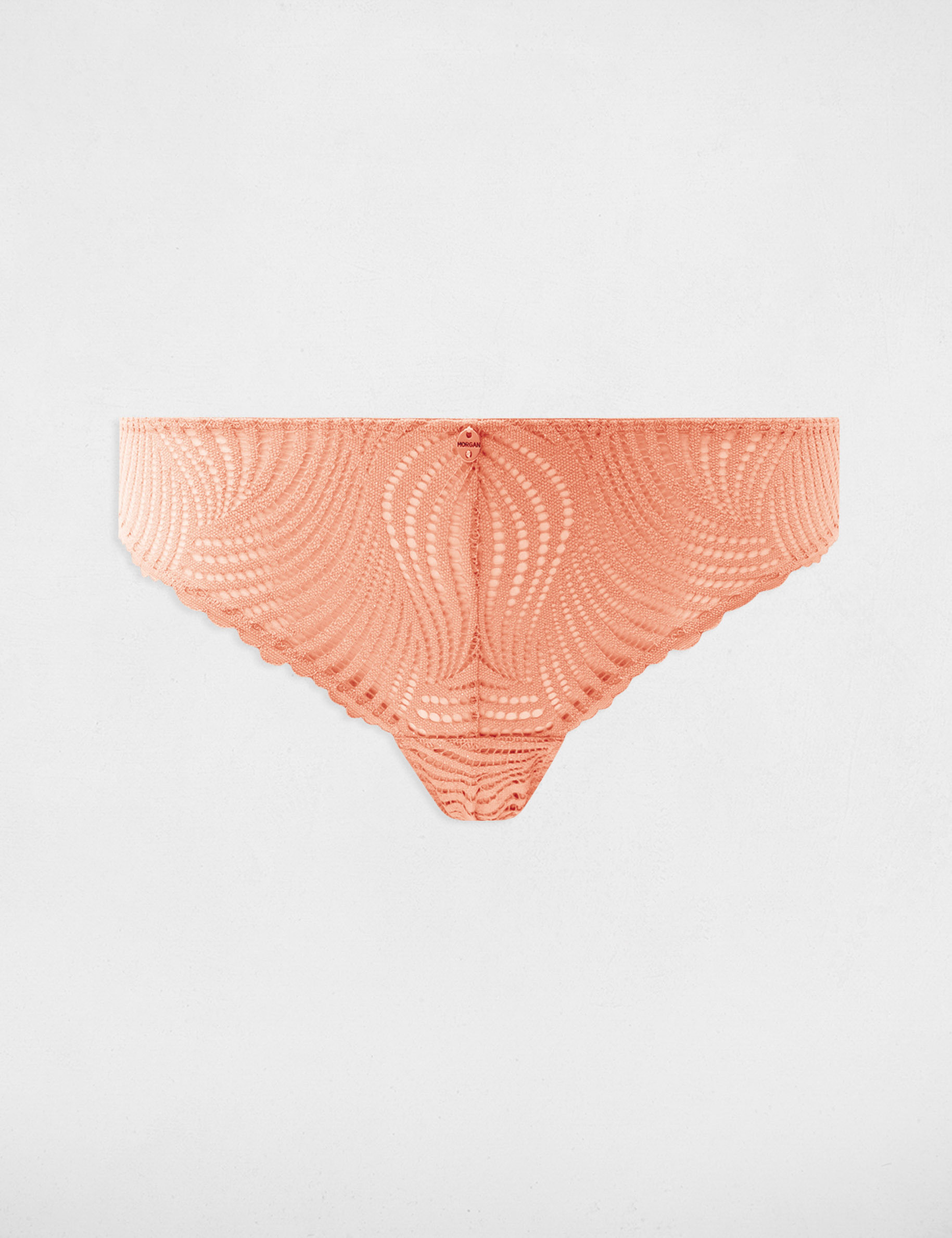 Culotte en dentelle marron clair femme