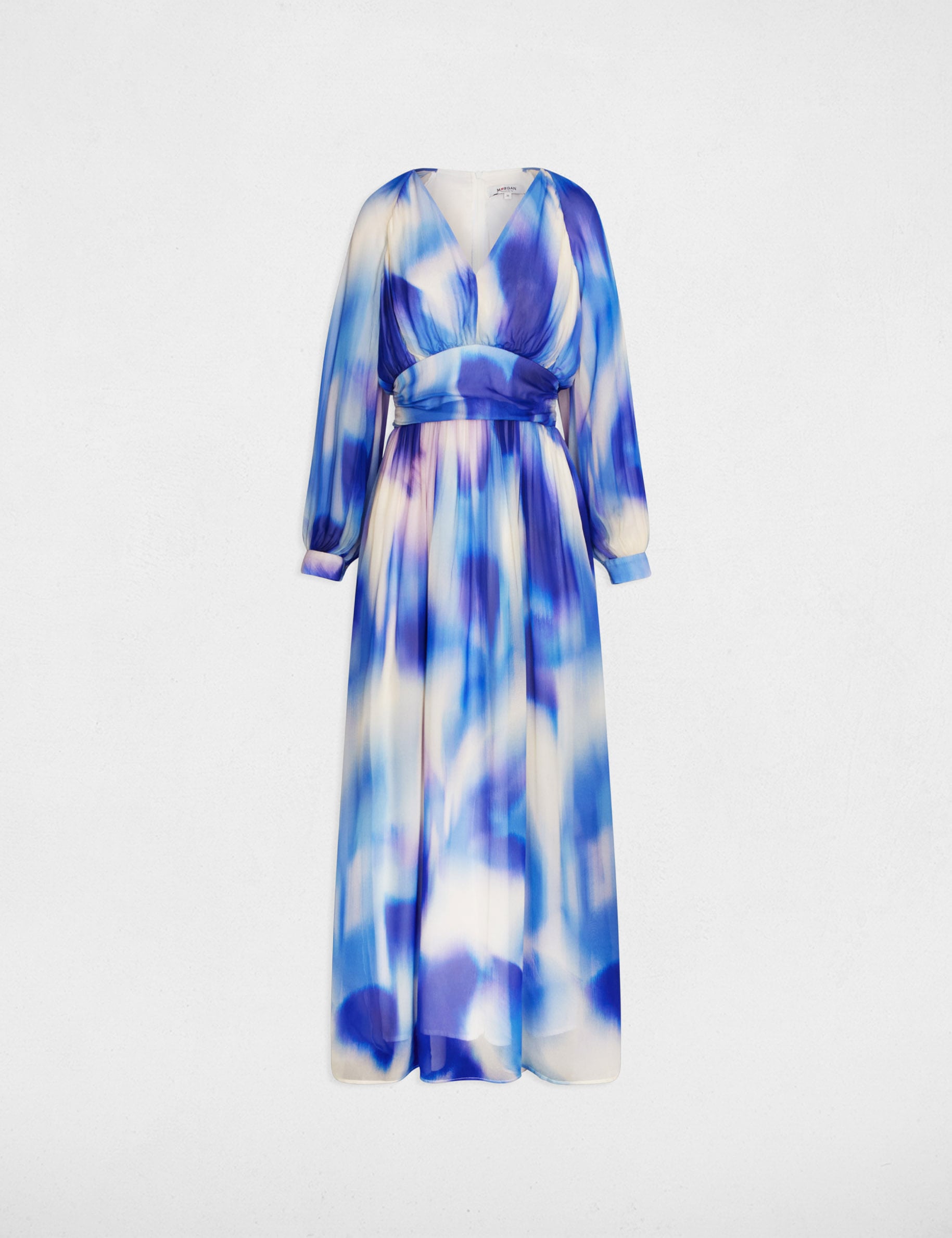 Robe fluide imprim&eacute;e multicolore femme