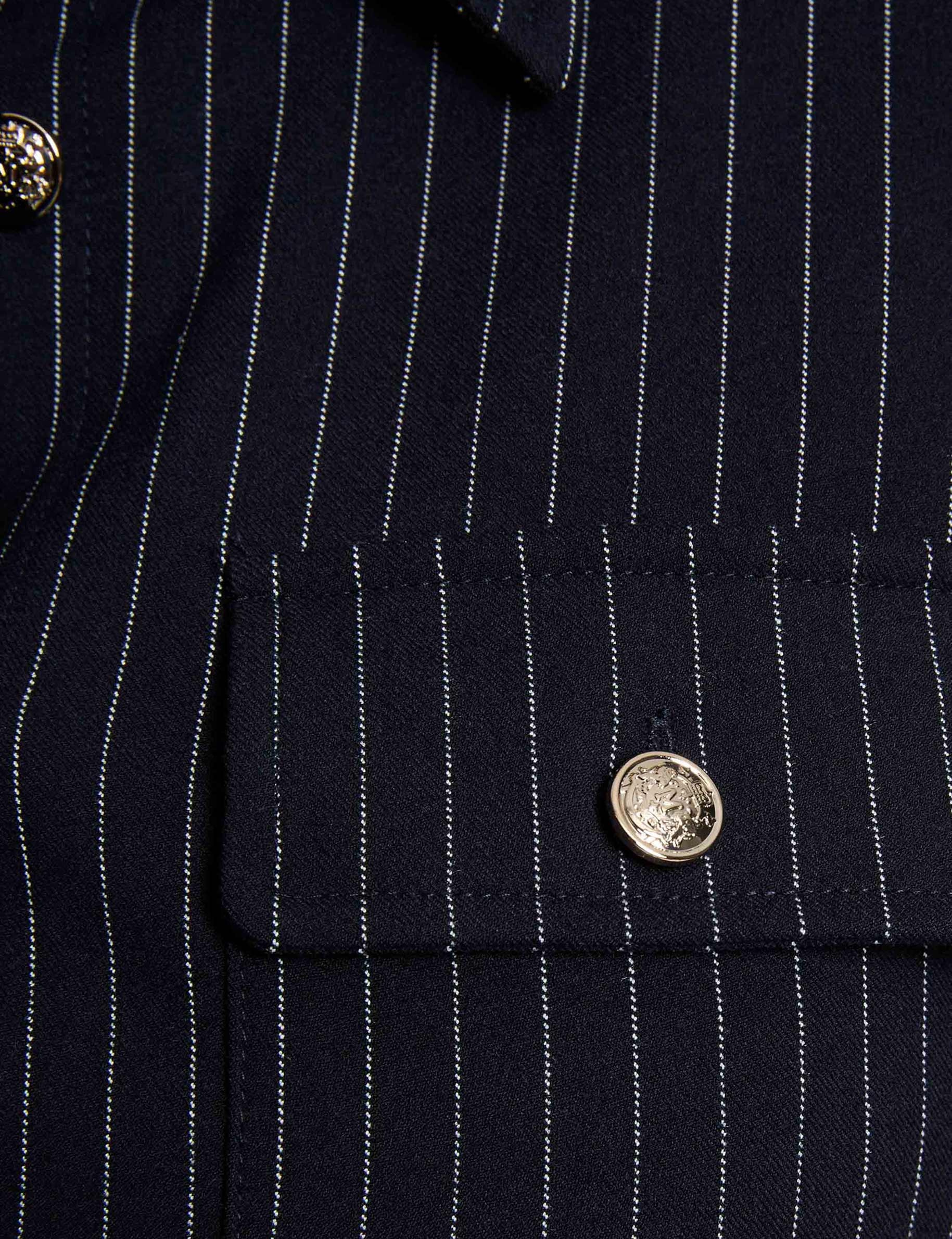 Robe courte ajust&eacute;e bleu marine femme