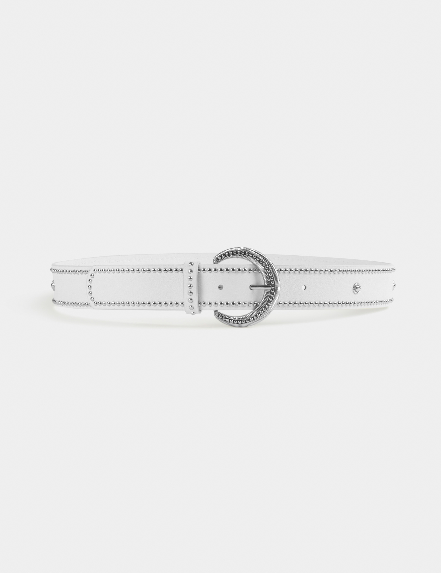 ceinture avec clous blanc femme Ceinture avec clous blanc femme
