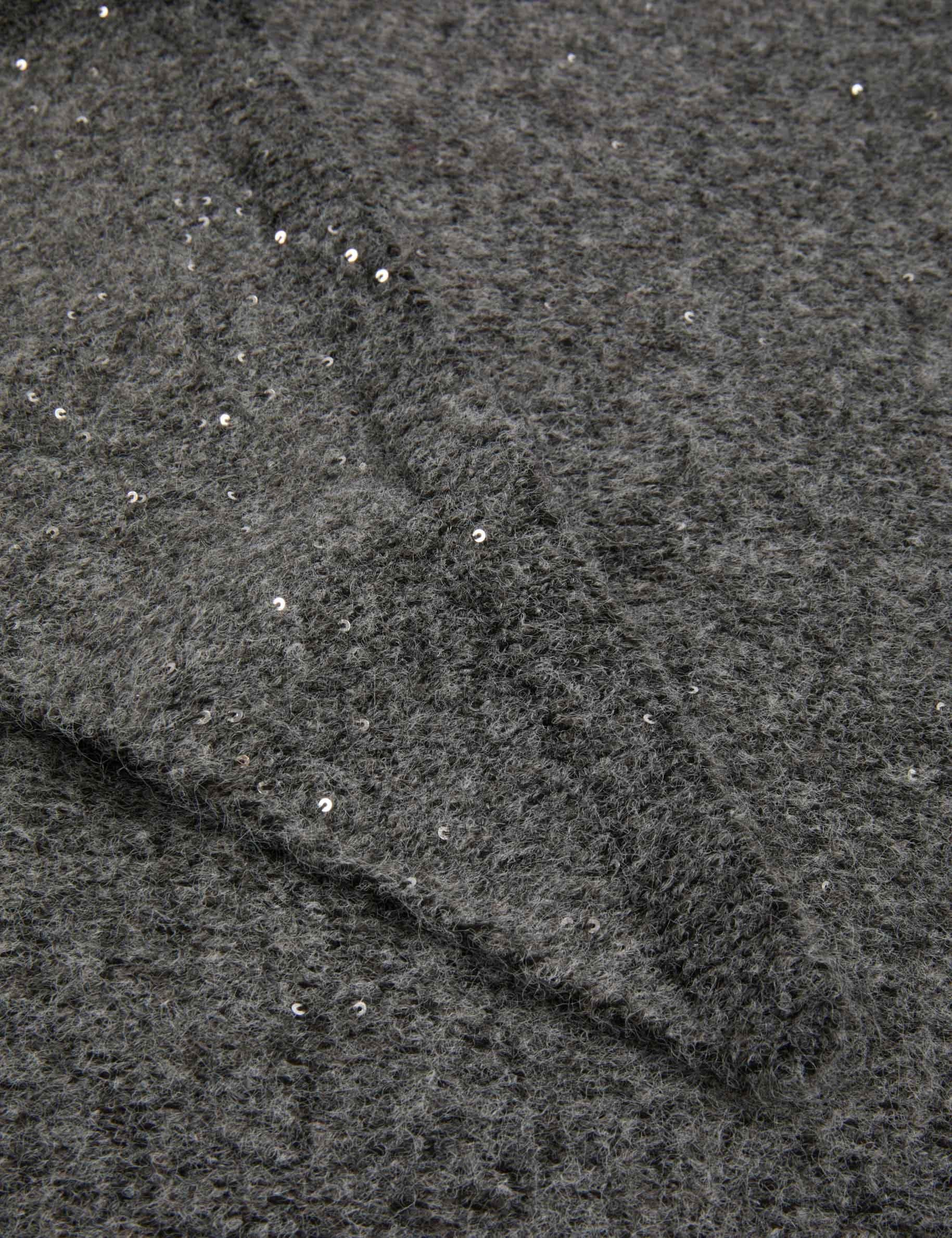 &Eacute;charpe triangle gris moyen femme