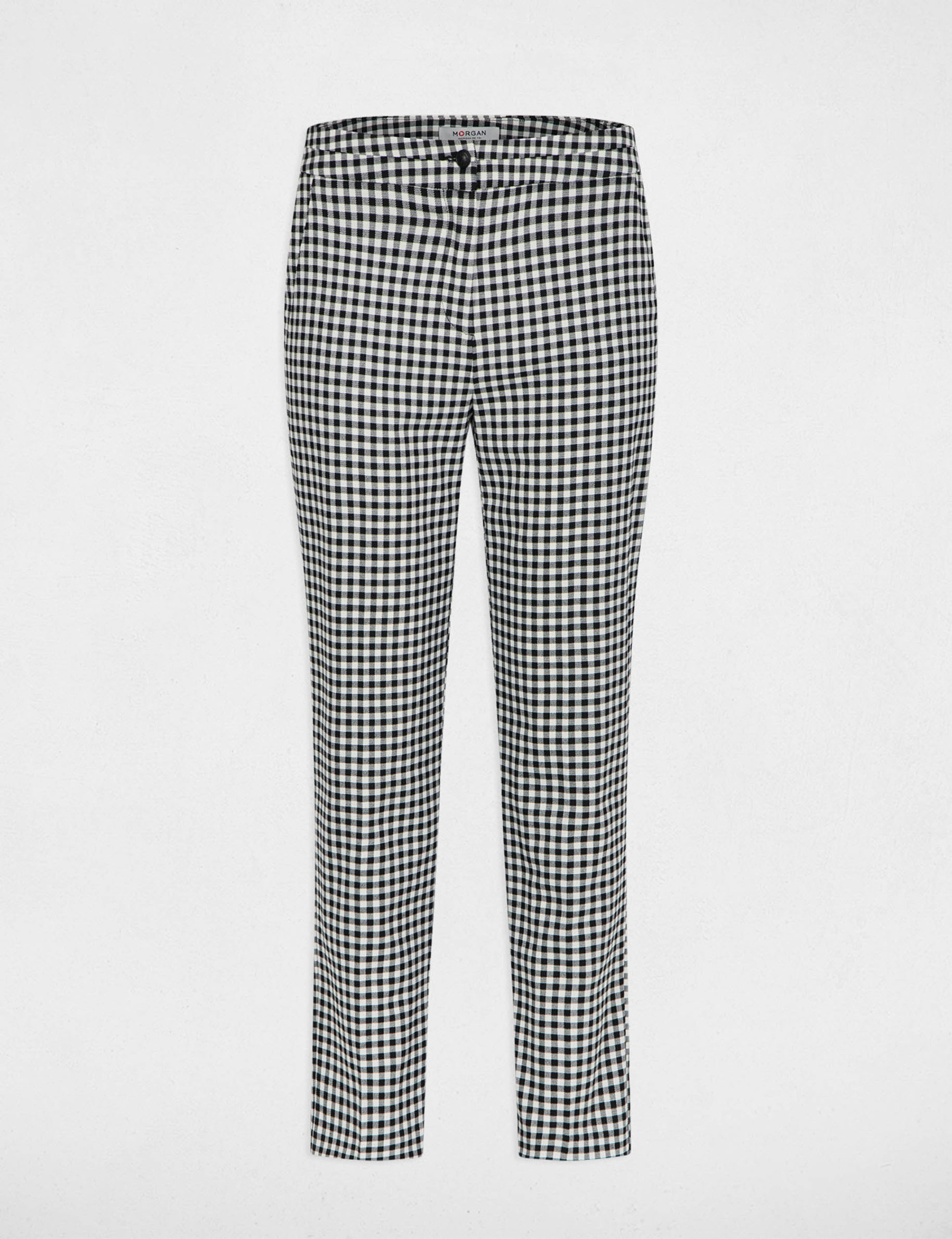 Pantalon slim 7/8 noir femme
