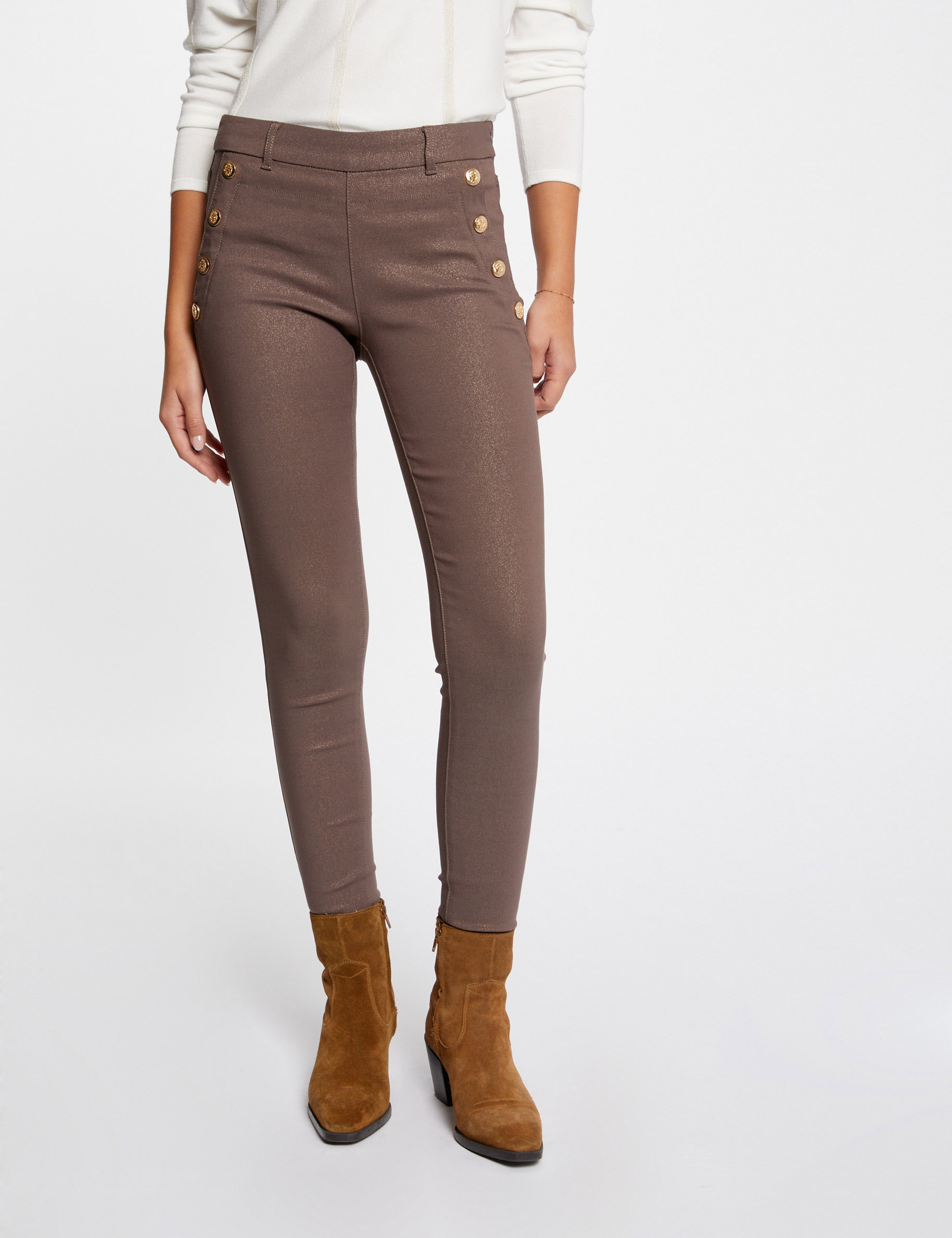 Pantalon taupe femme top