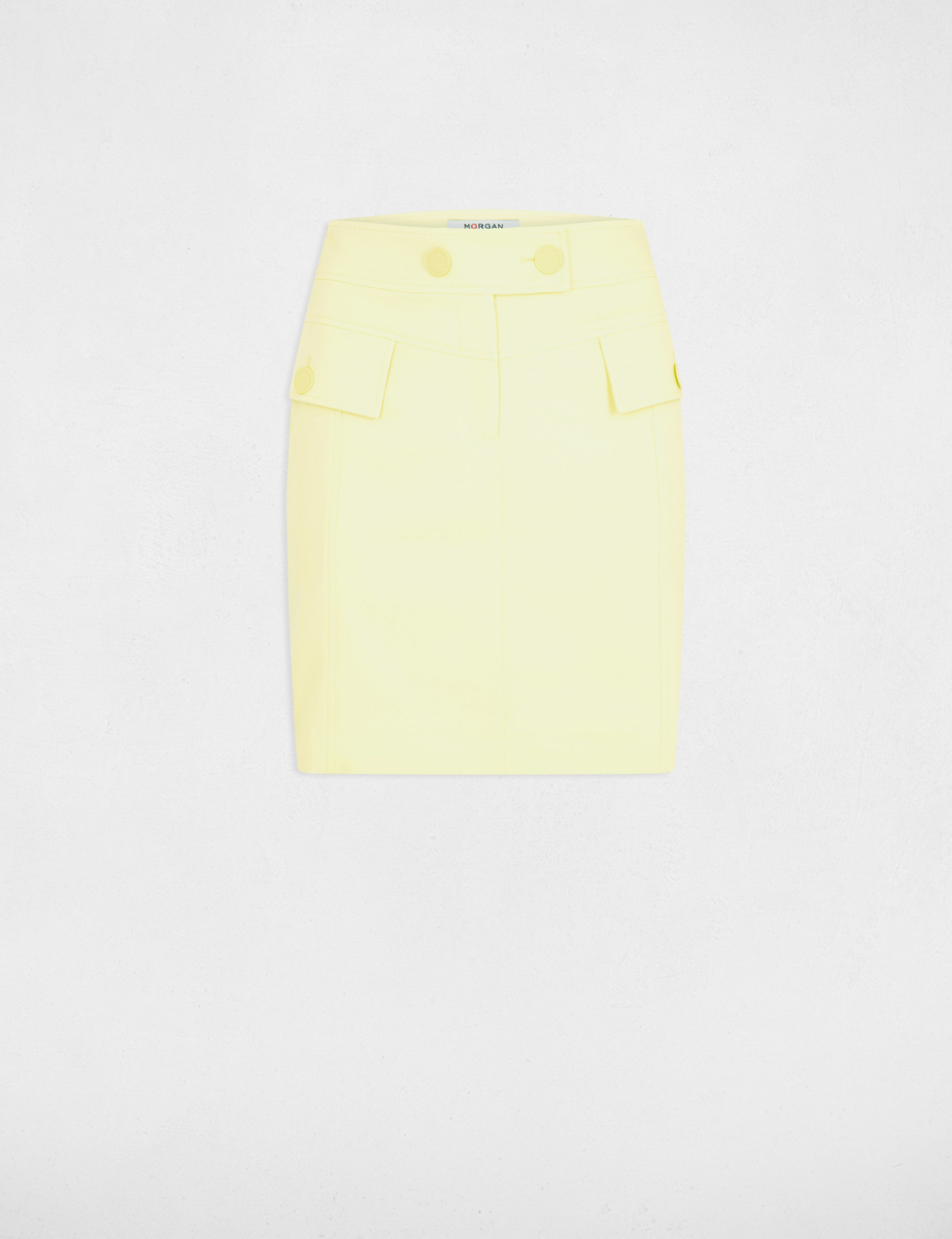 Jupe courte jaune outlet
