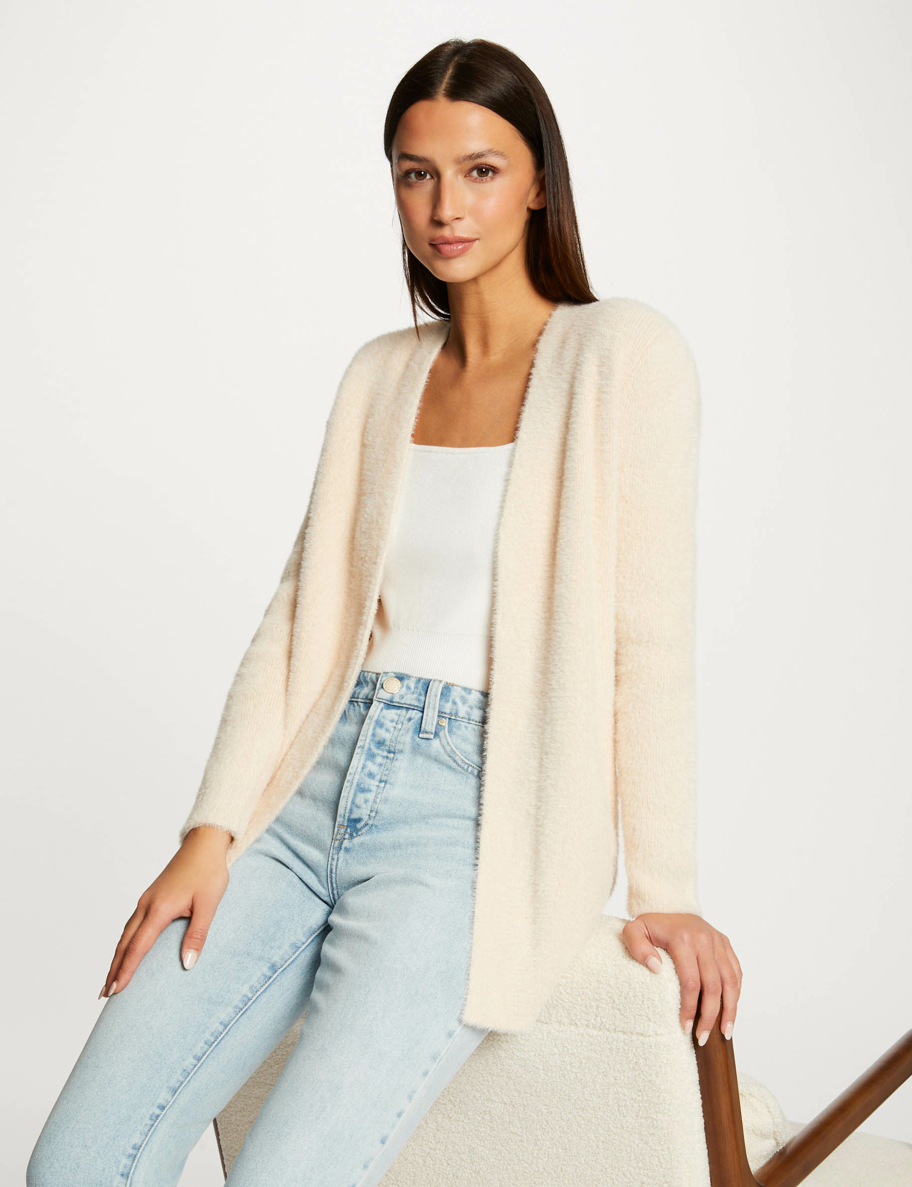 Gilet online maille duveteuse