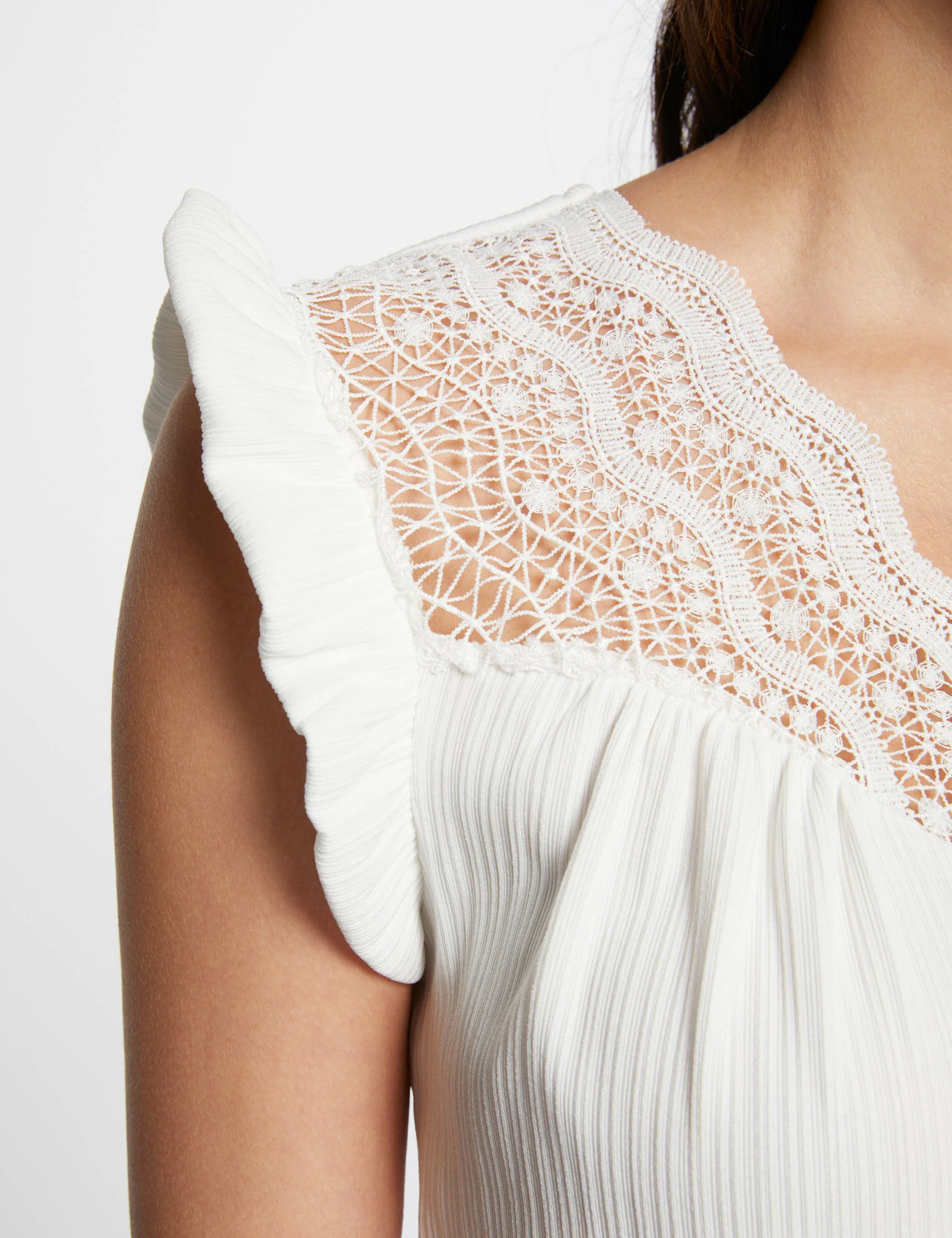 Top plissé femme best sale
