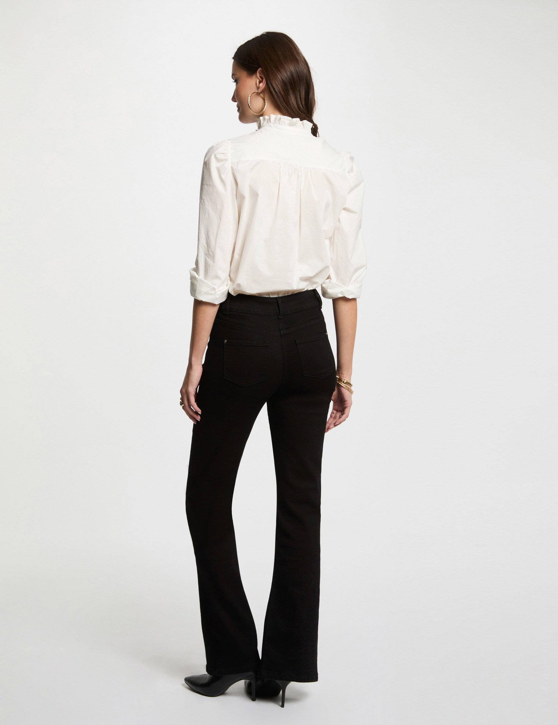 jeans bootcut avec fentes noir femme Jeans bootcut avec fentes noir femme