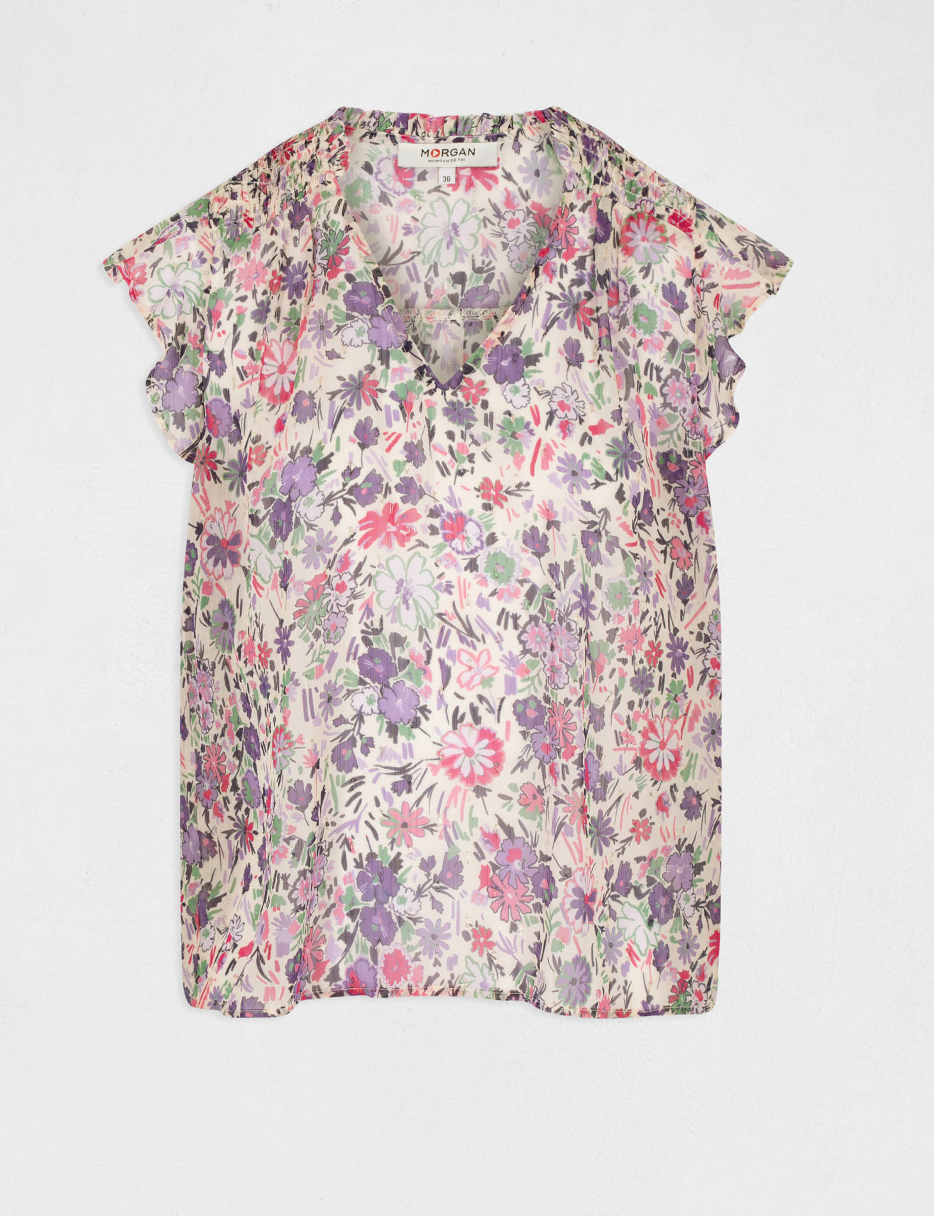 Blouse sans manches imprimé floral multico femme Blouse sans manches imprimé floral multico femme