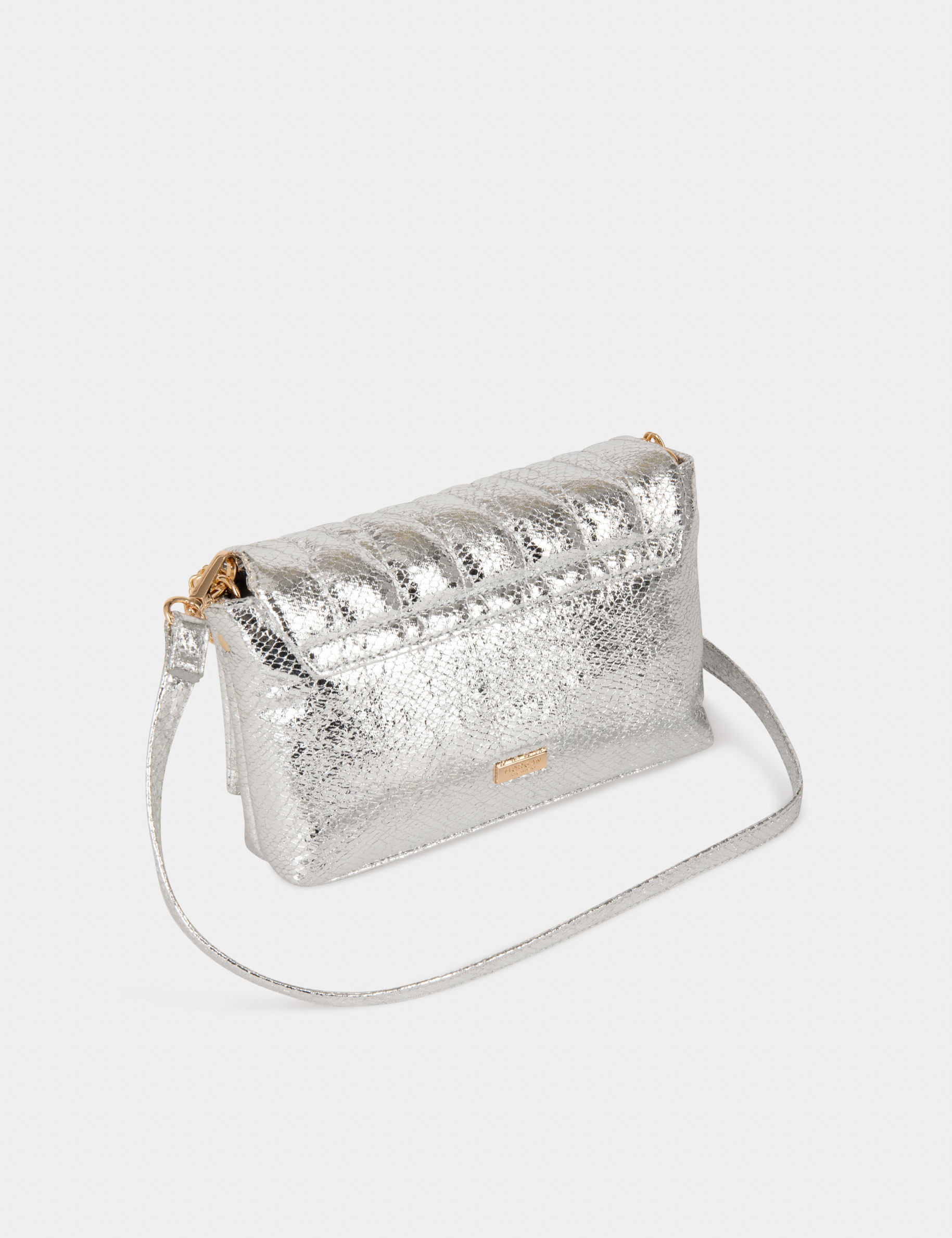 Sac matelassé avec boucle argente femme Sac matelassé avec boucle argente femme