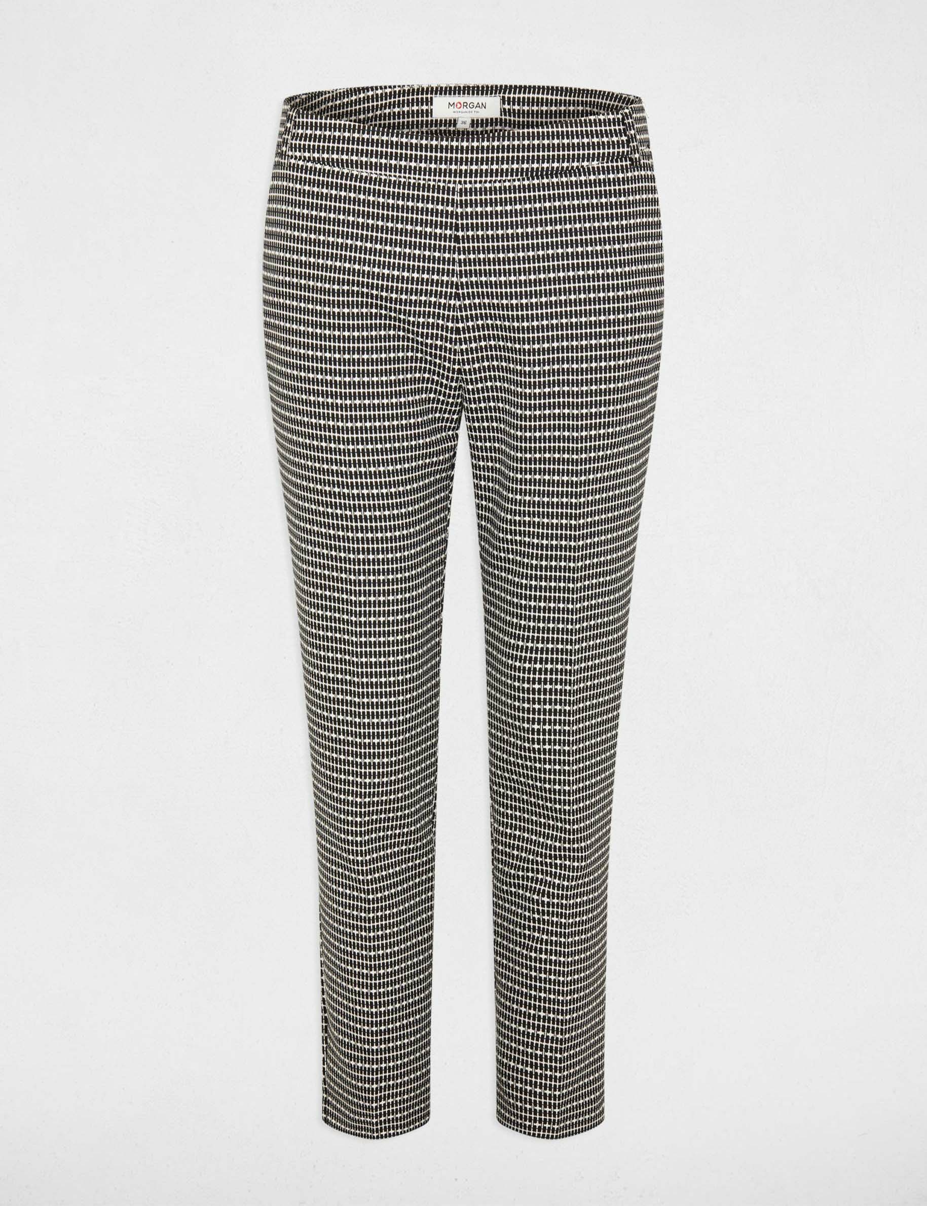 pantalon cigarette imprime multico femme Pantalon cigarette imprimé multico femme