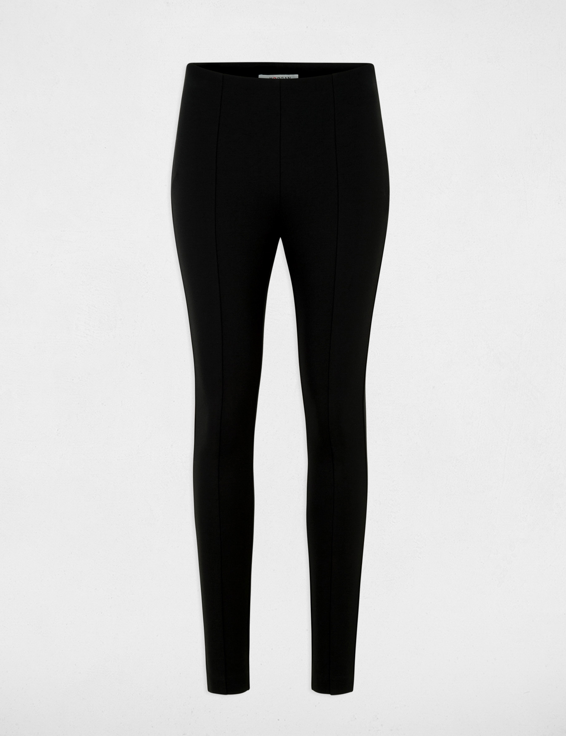 Pantalon legging uni noir femme