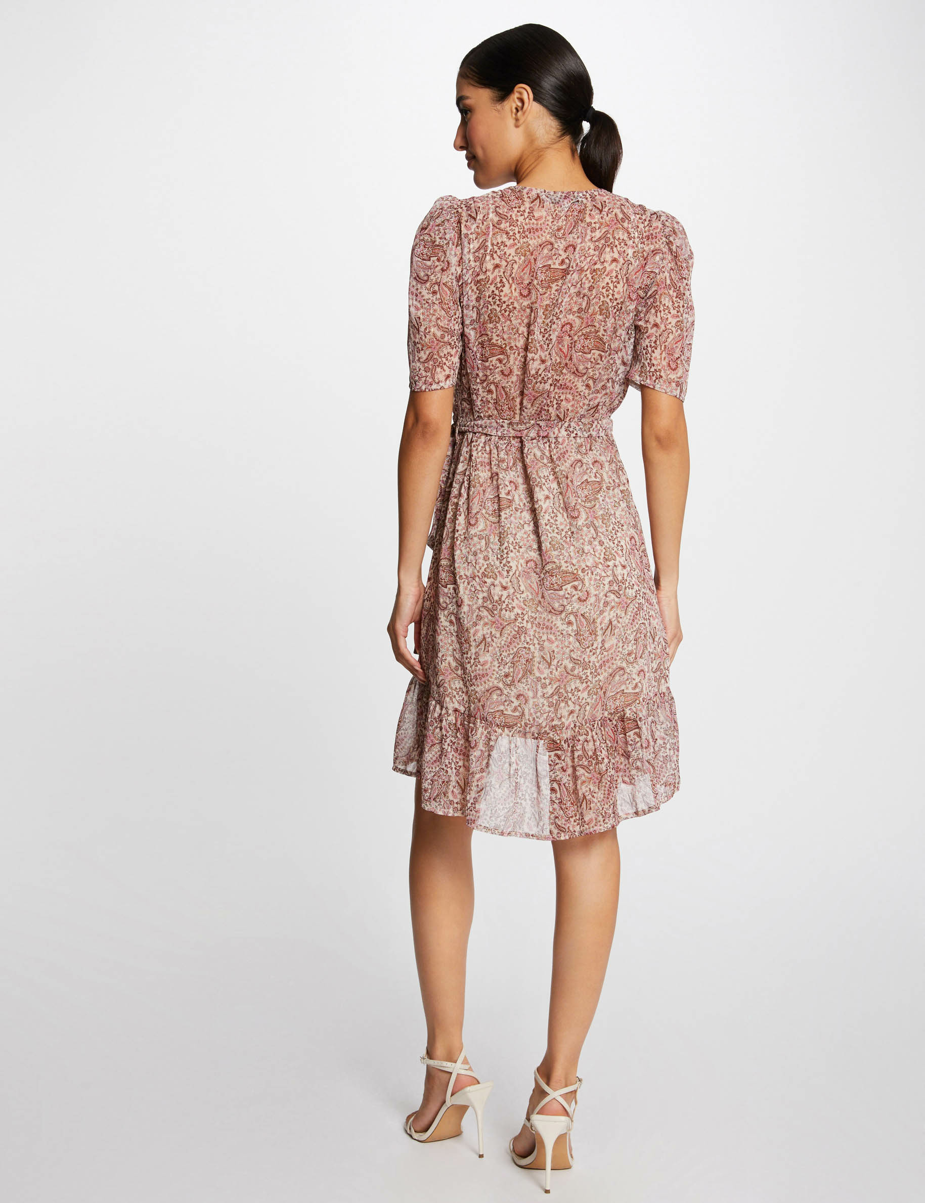 Robe portefeuille imprimé cachemire multico femme