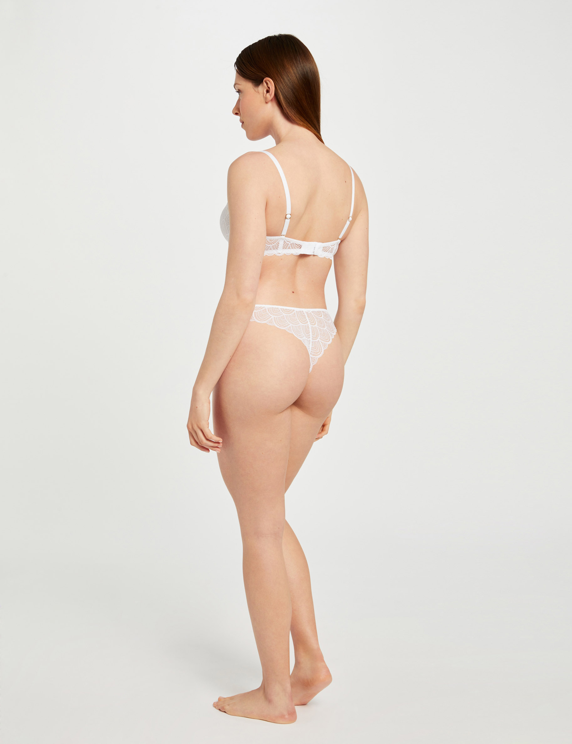tanga en dentelle blanc femme Tanga en dentelle blanc femme