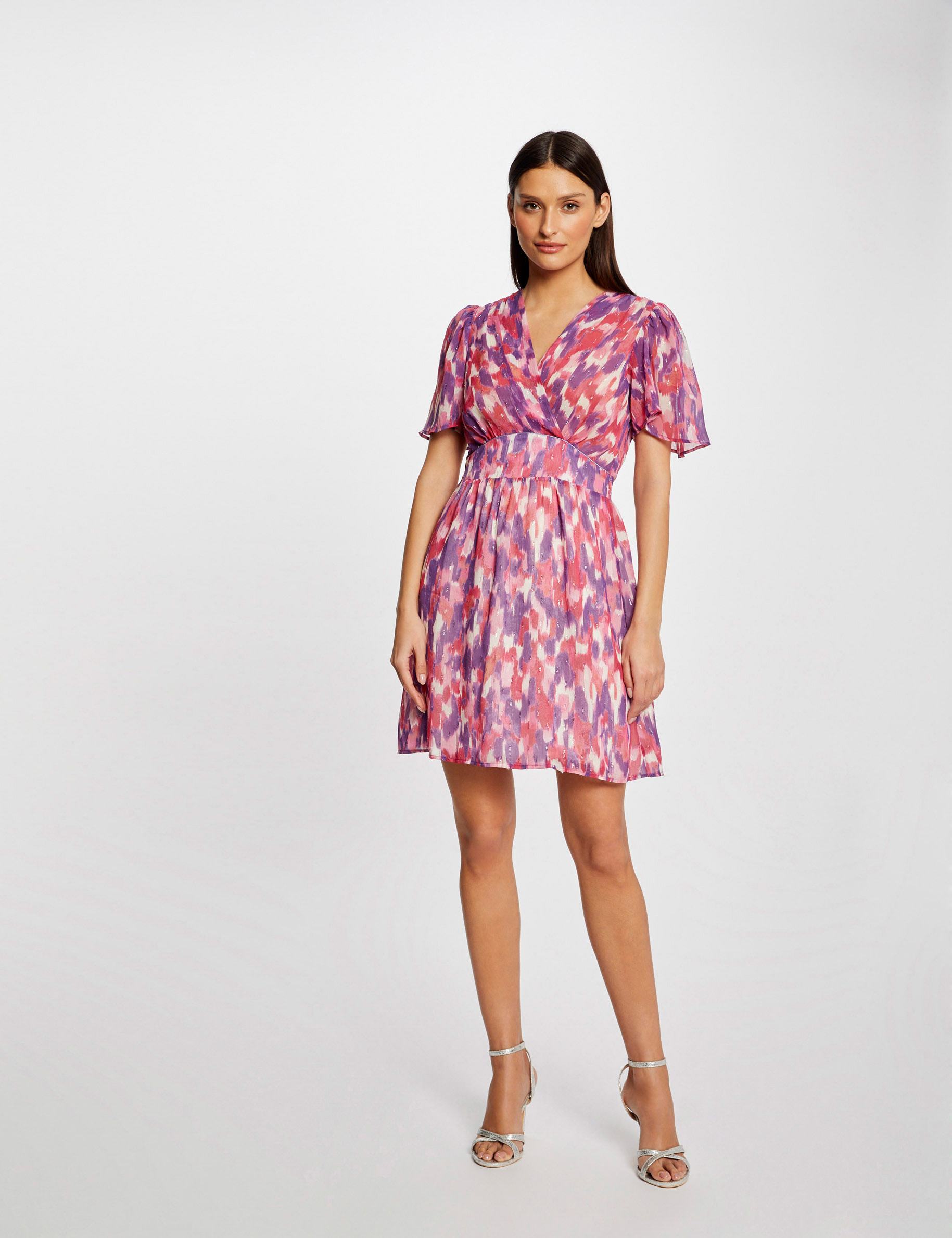 Robe patineuse imprimé abstrait multico femme Robe patineuse imprimé abstrait multico femme