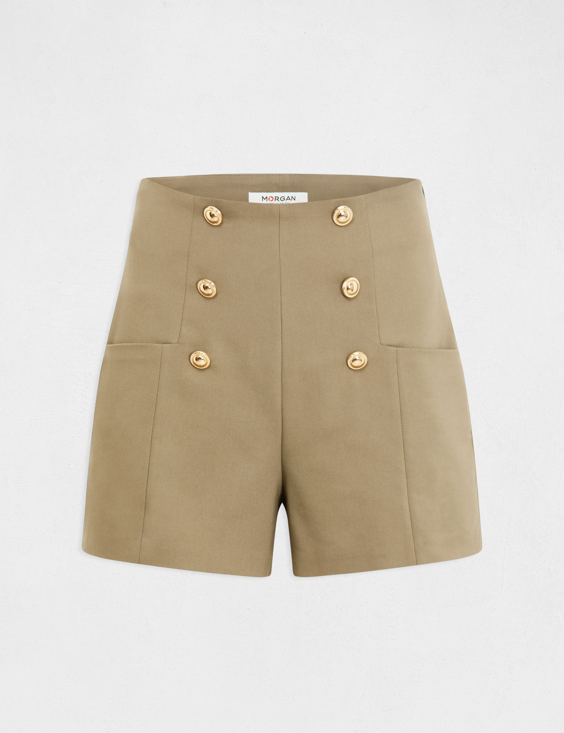 short city droit a ponts vert moyen femme Short city droit à ponts vert moyen femme