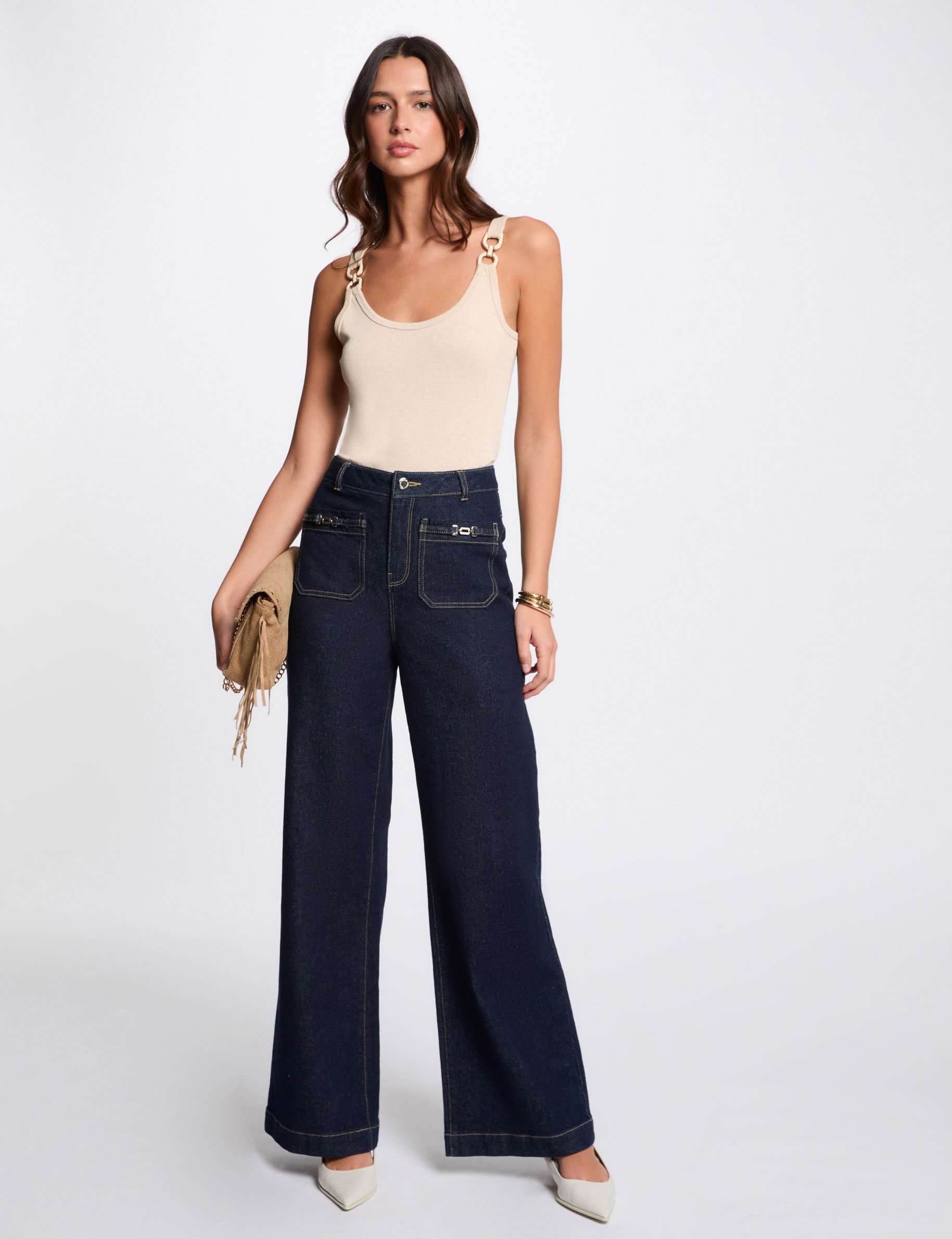 debardeur sans manches sable femme Débardeur sans manches sable femme