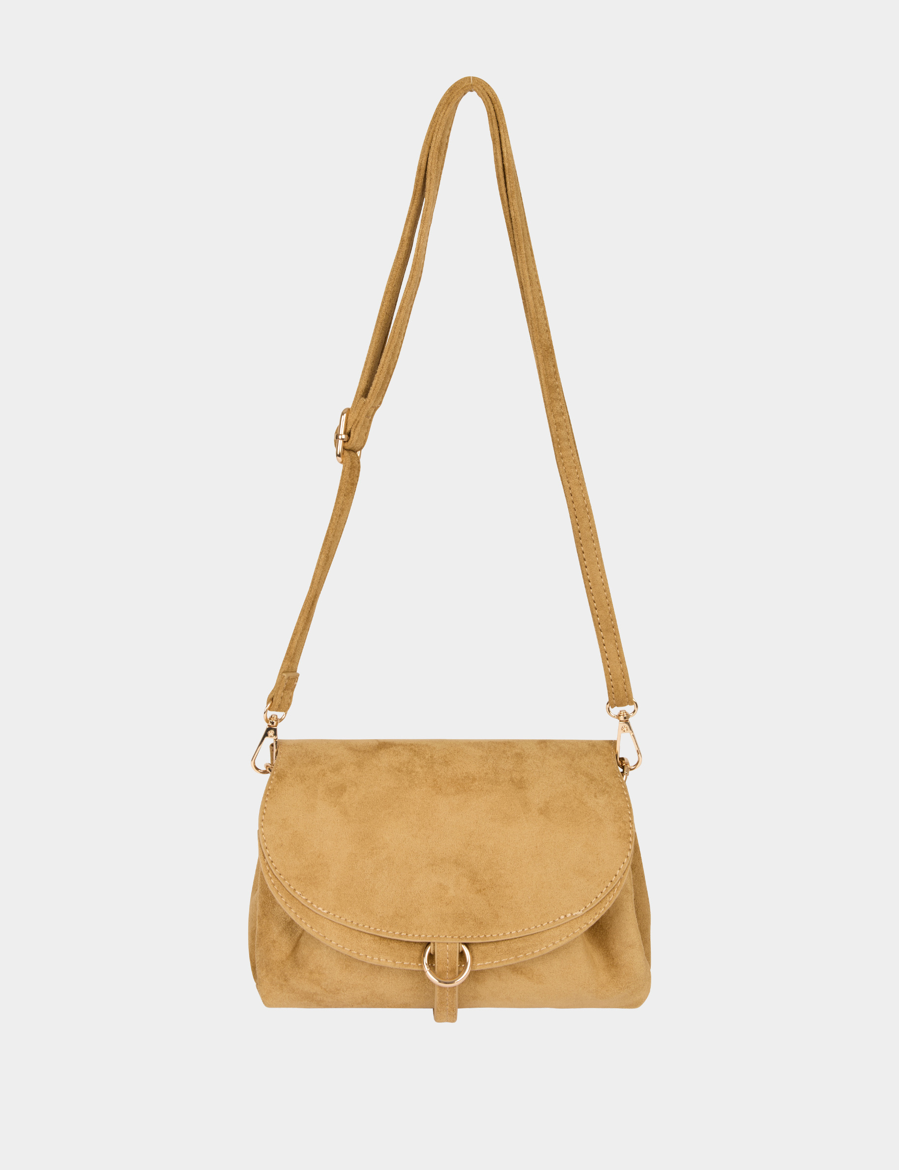 Sac souple su&eacute;dine beige femme