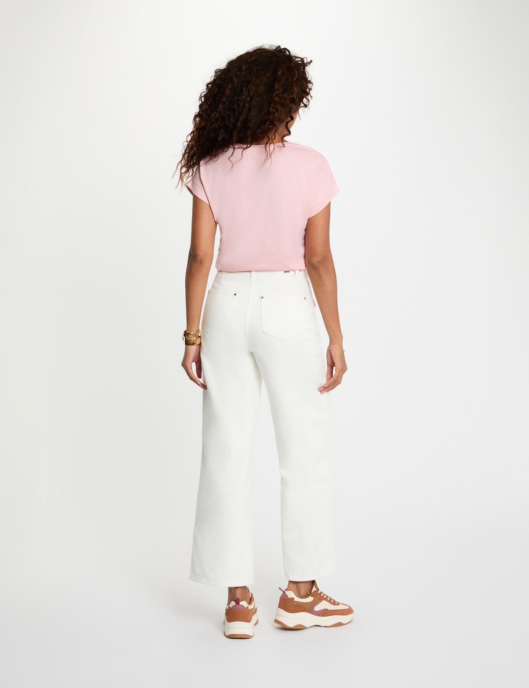 T-shirt manches courtes rose femme