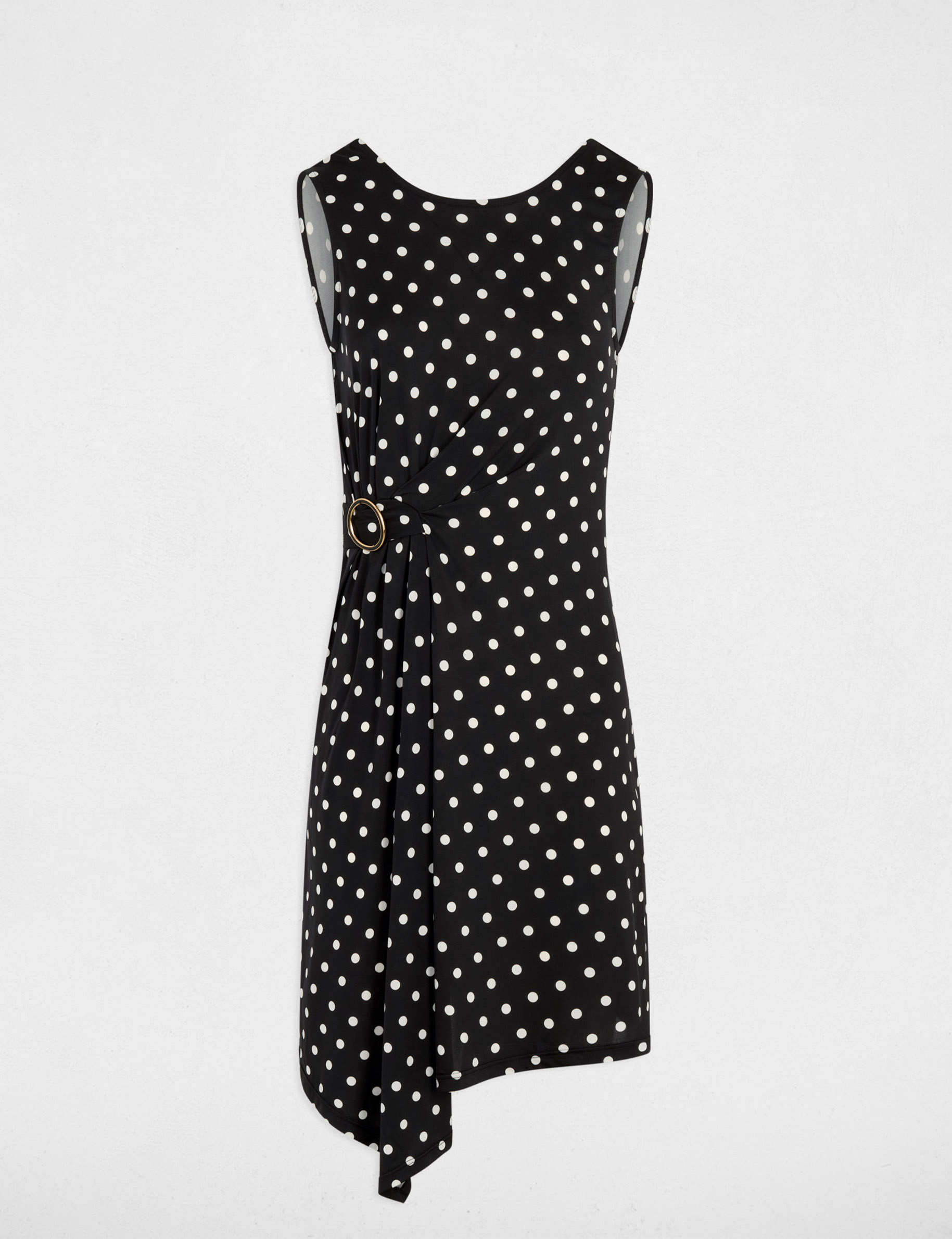 Robe courte sans manches multicolore femme
