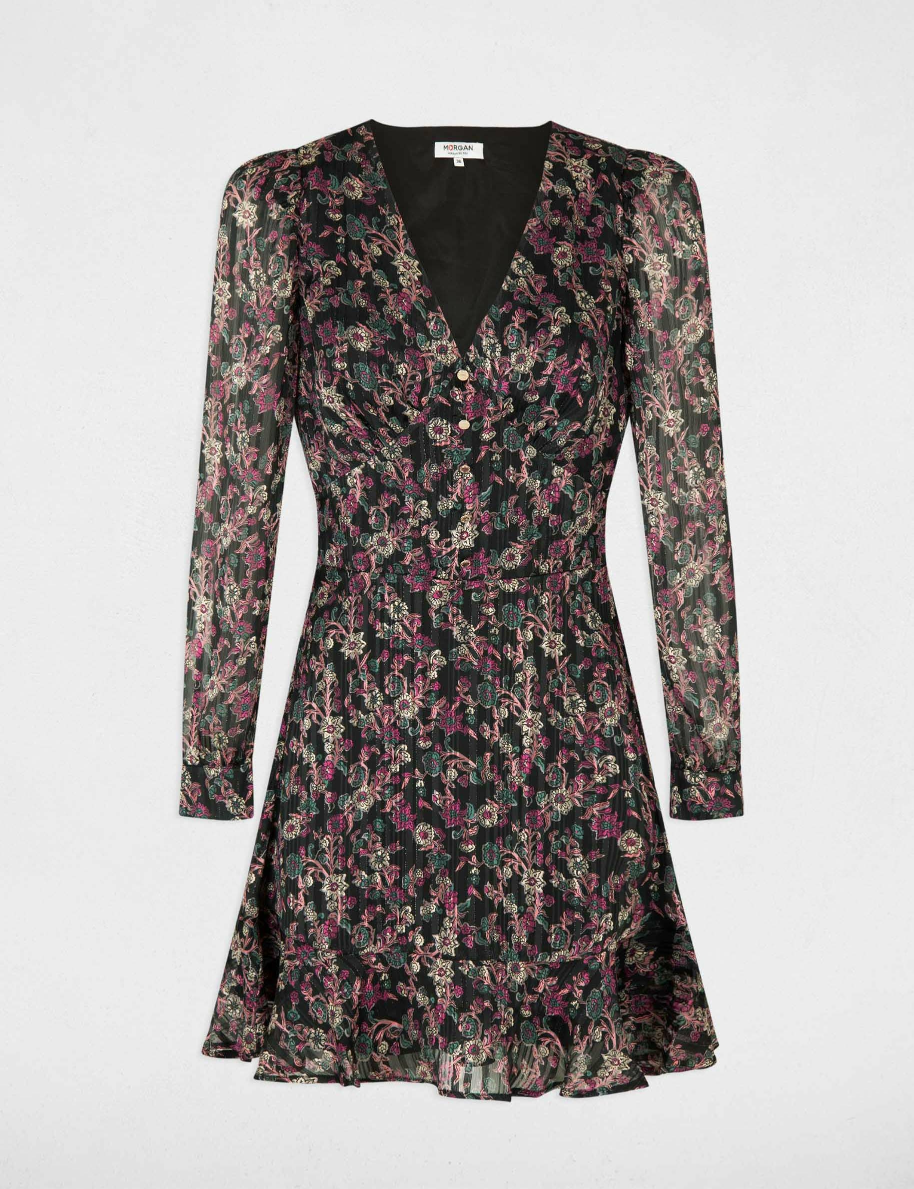Robe cintrée imprimé floral multico femme