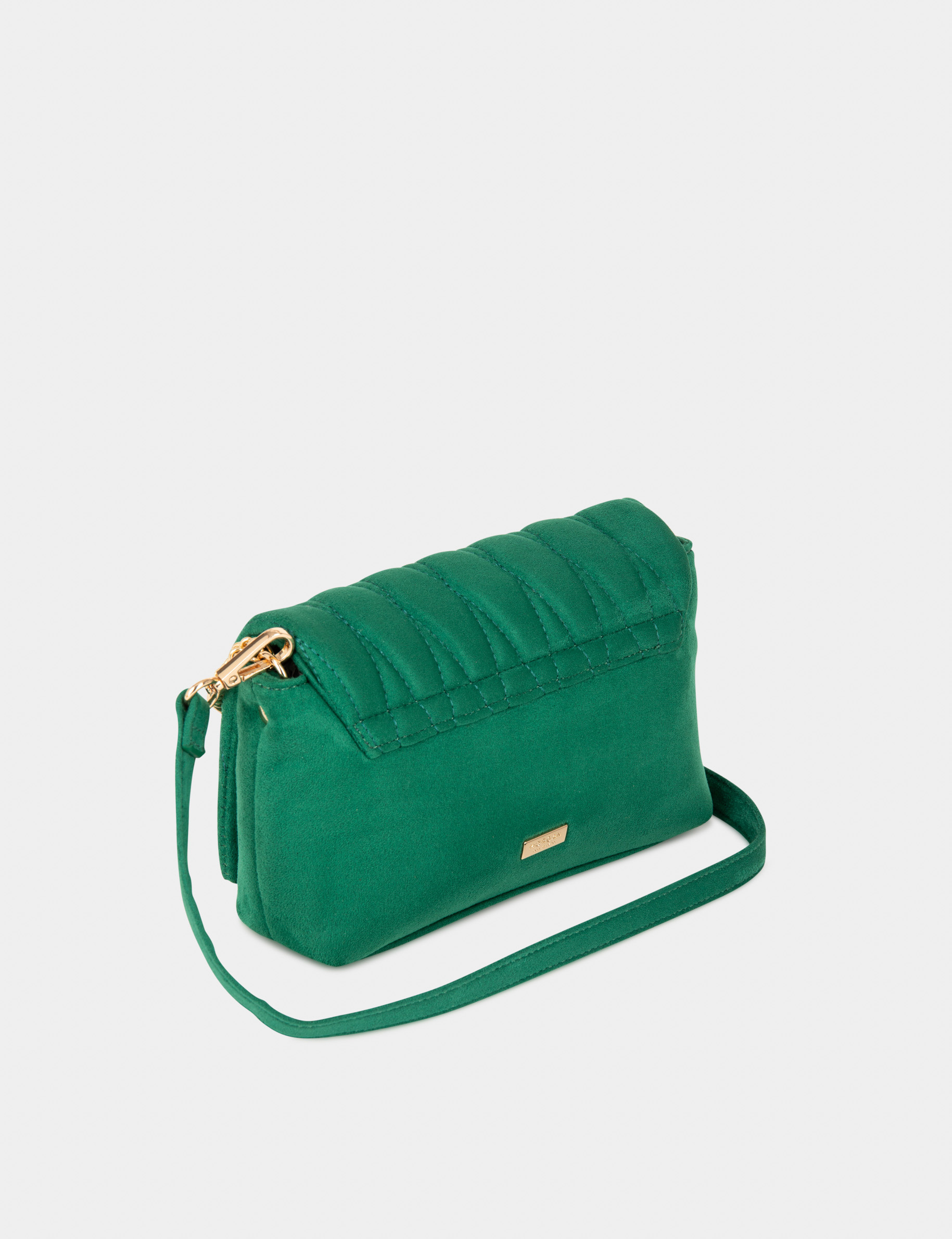 Sac matelassé avec boucle vert femme Sac matelassé avec boucle vert femme