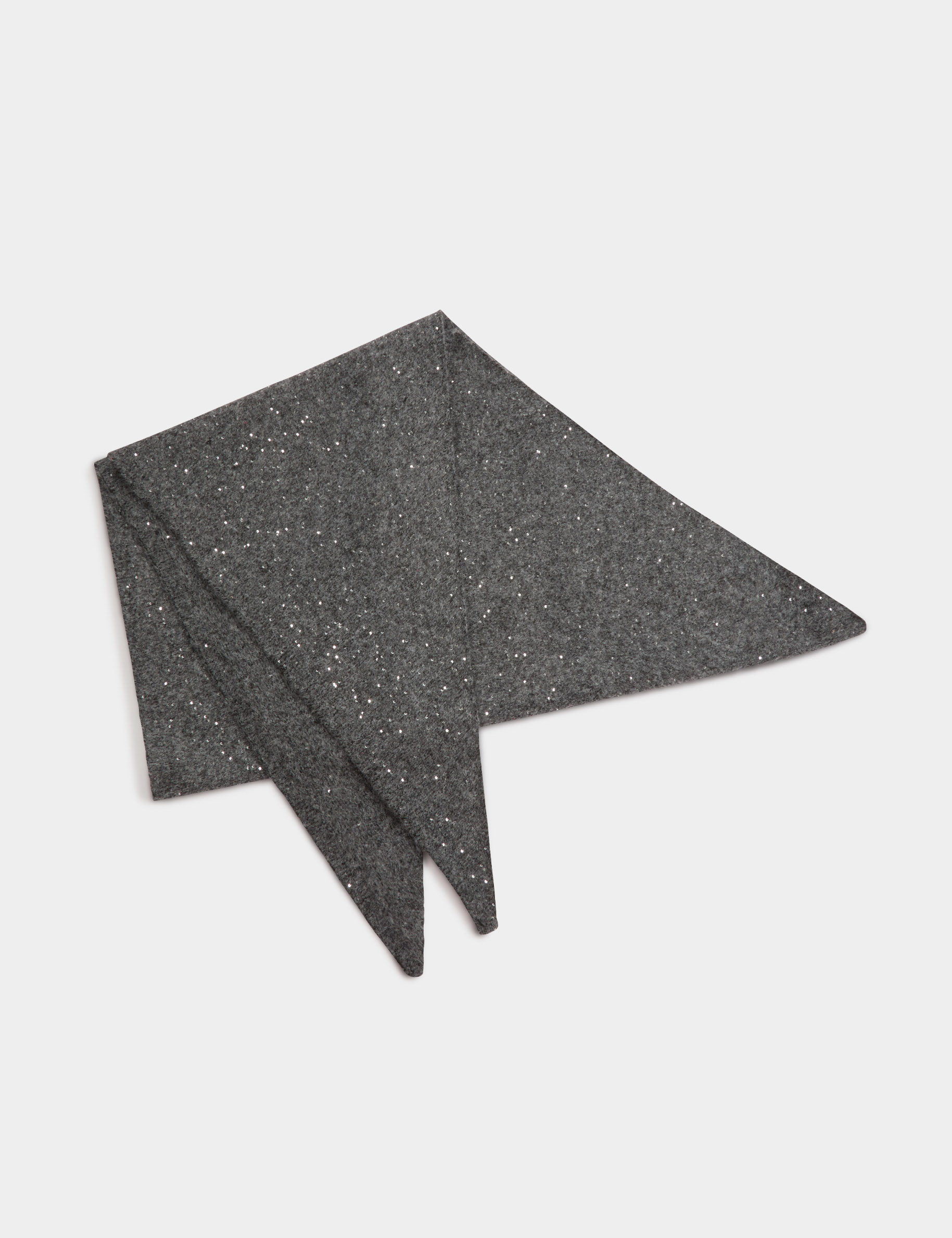 &Eacute;charpe triangle gris moyen femme