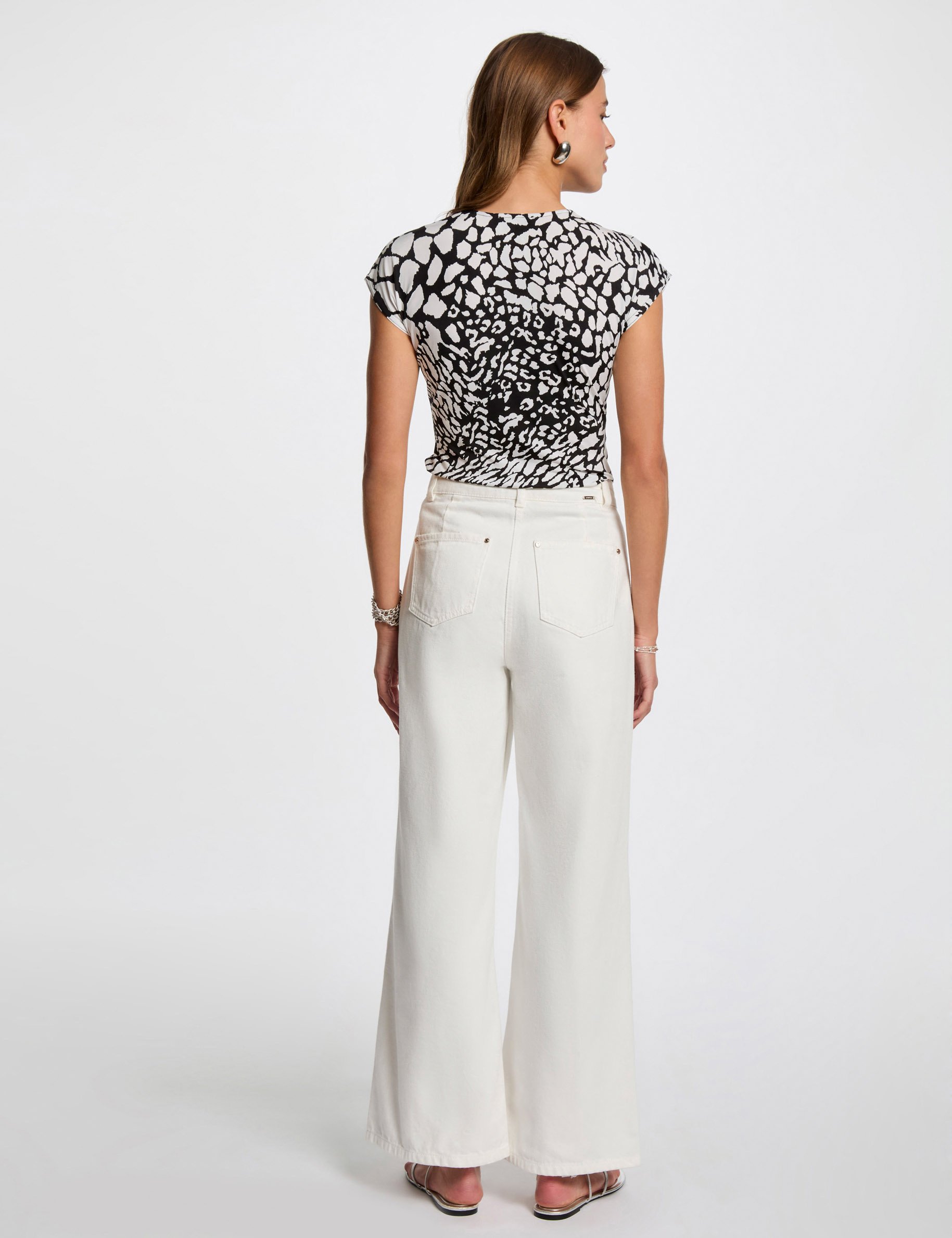t shirt manches courtes blanc femme T-shirt manches courtes blanc femme