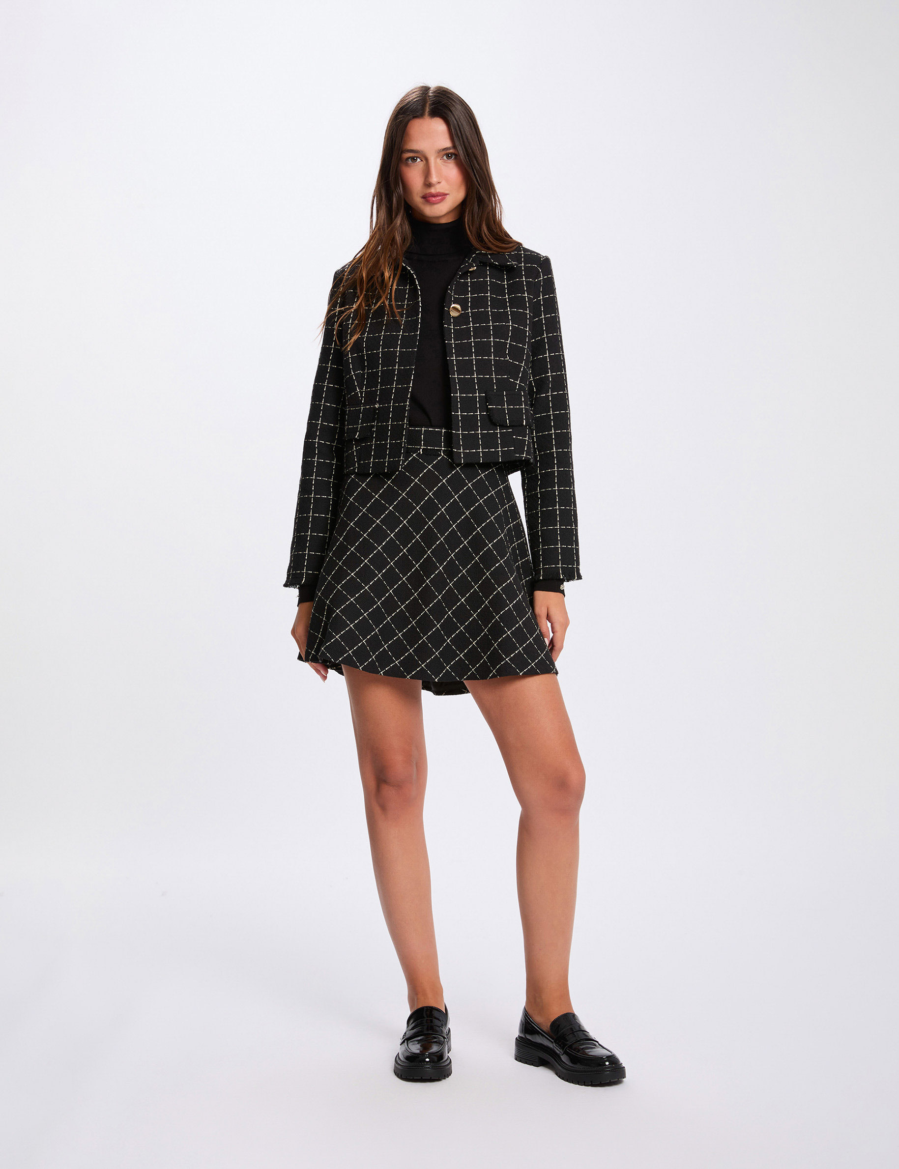 Jupe patineuse en dentelle noire Vero Moda, €36 | Asos | France
