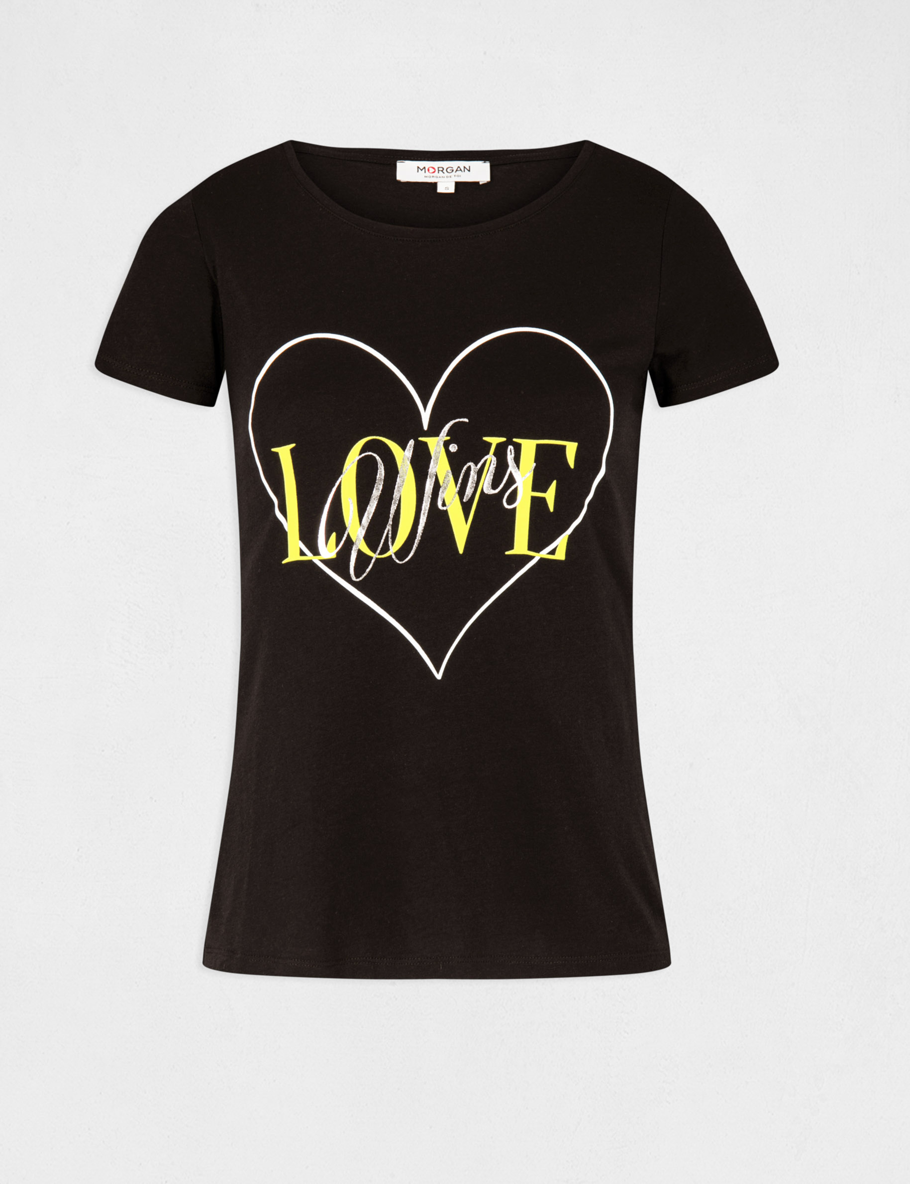 T-shirt manches courtes noir femme T-shirt manches courtes noir femme