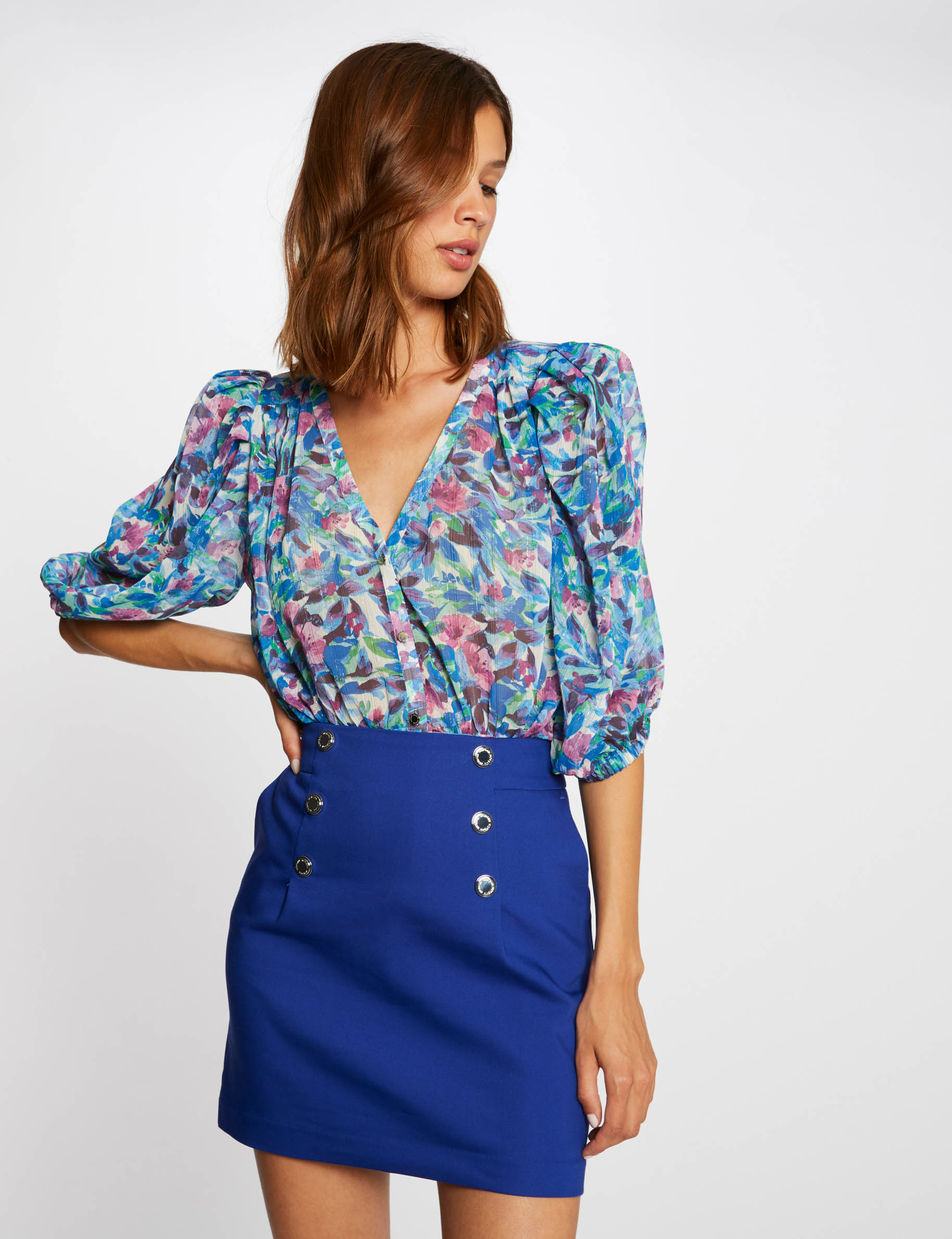 Une deals jupe bleu