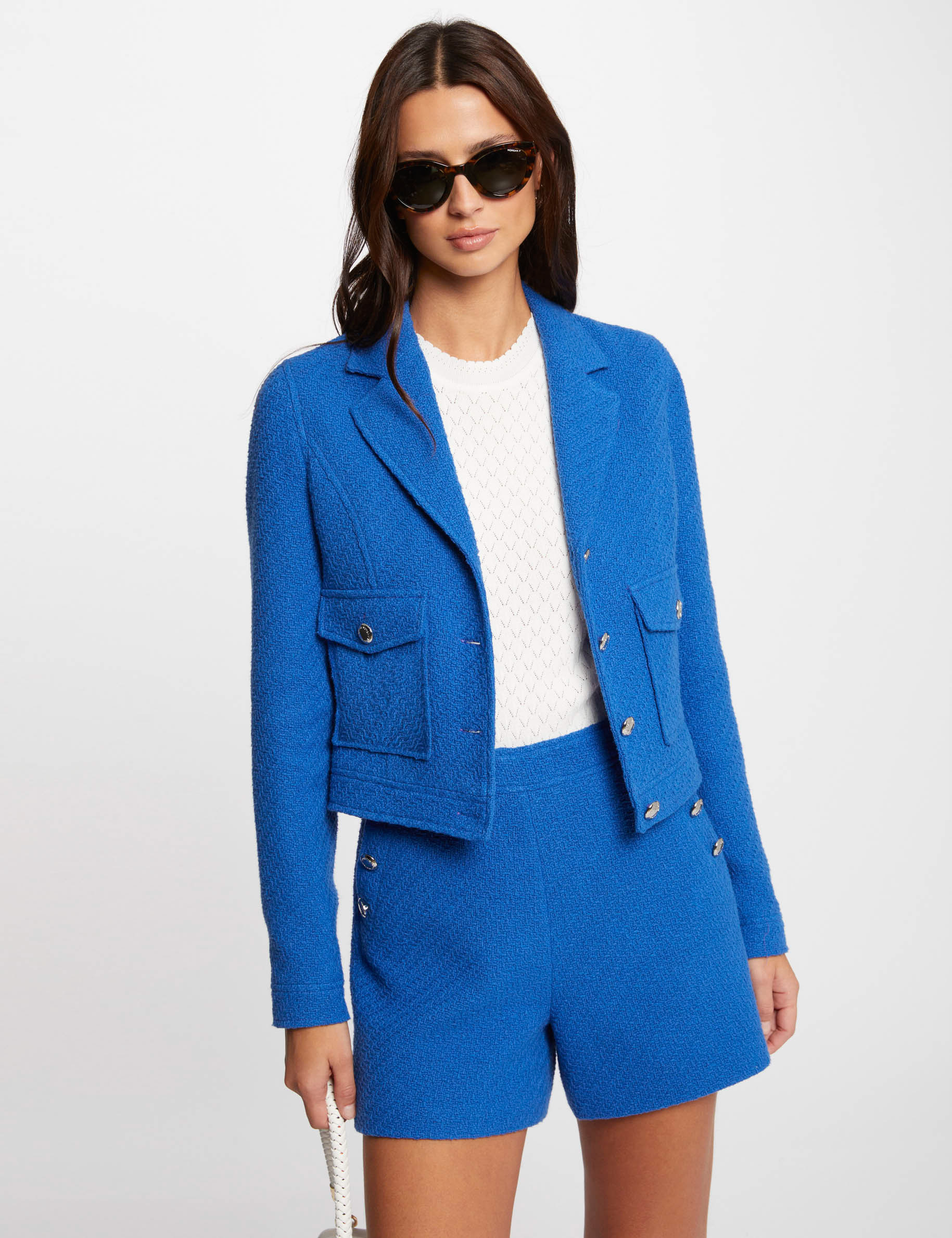 Veste courte on sale tweed femme