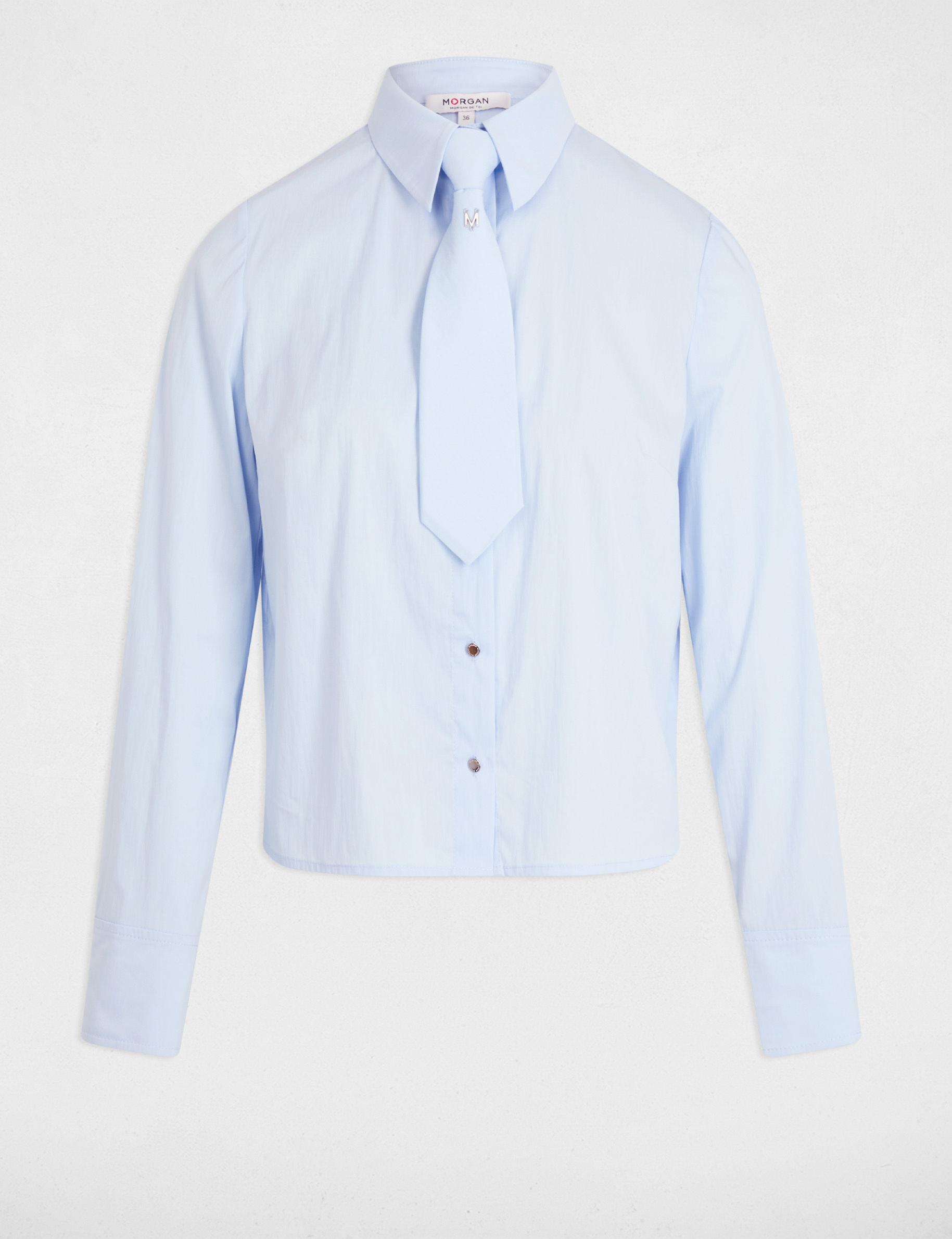 chemise manches longues bleu ciel femme Chemise manches longues bleu ciel femme