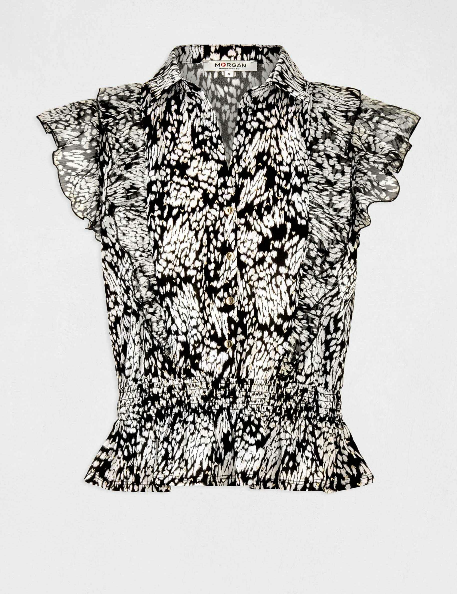 t shirt manches courtes imprime abstrait multico femme T-shirt manches courtes imprimé abstrait multico femme