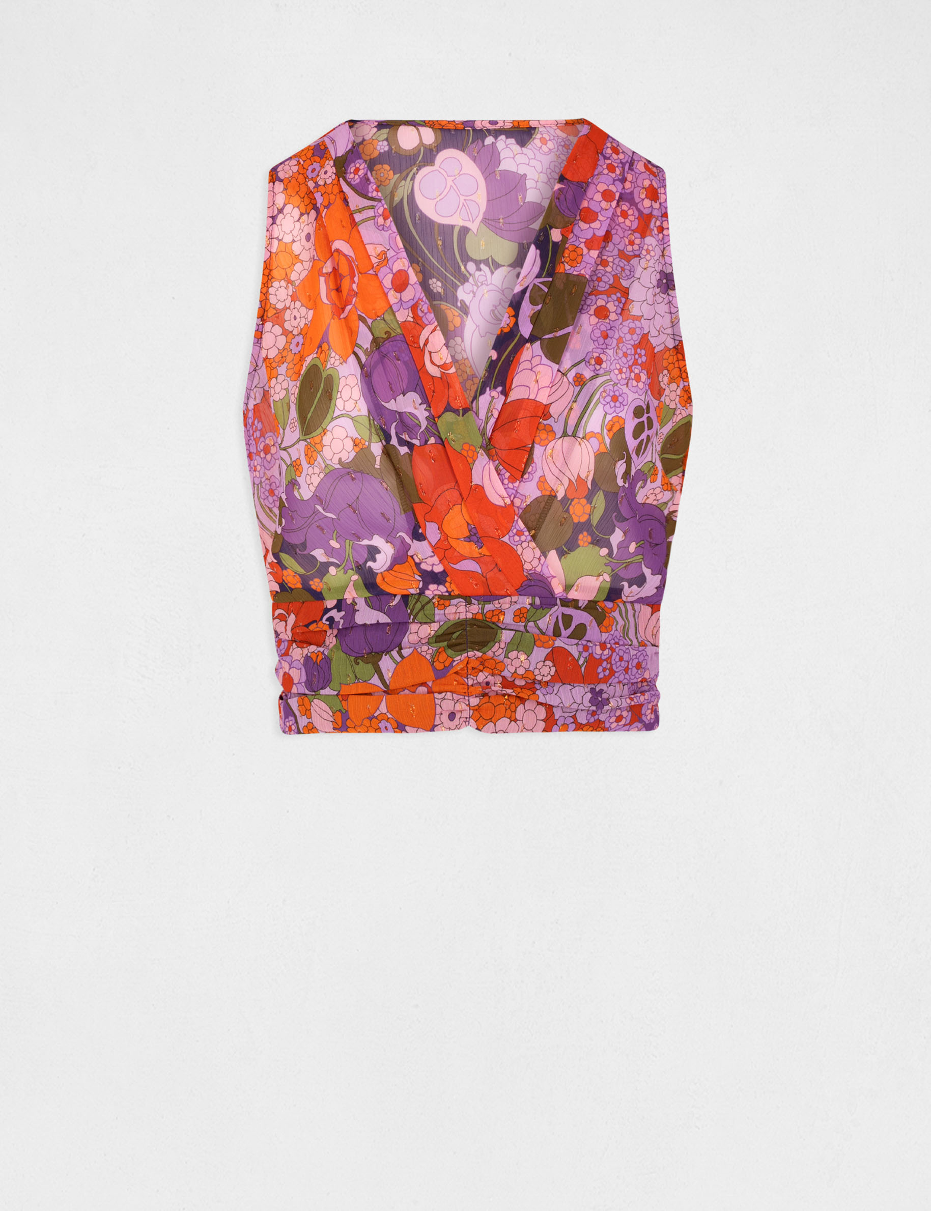 Blouse sans manches imprimé floral multico femme Blouse sans manches imprimé floral multico femme