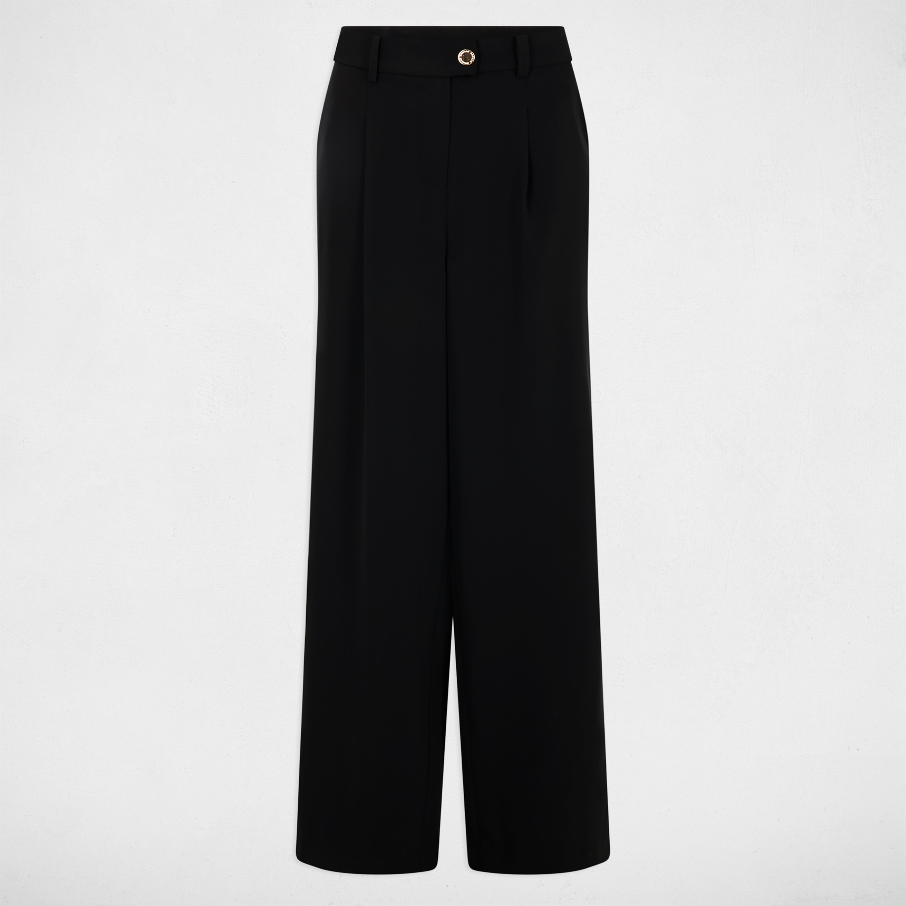 pantalon flare fluide noir femme Pantalon flare fluide noir femme