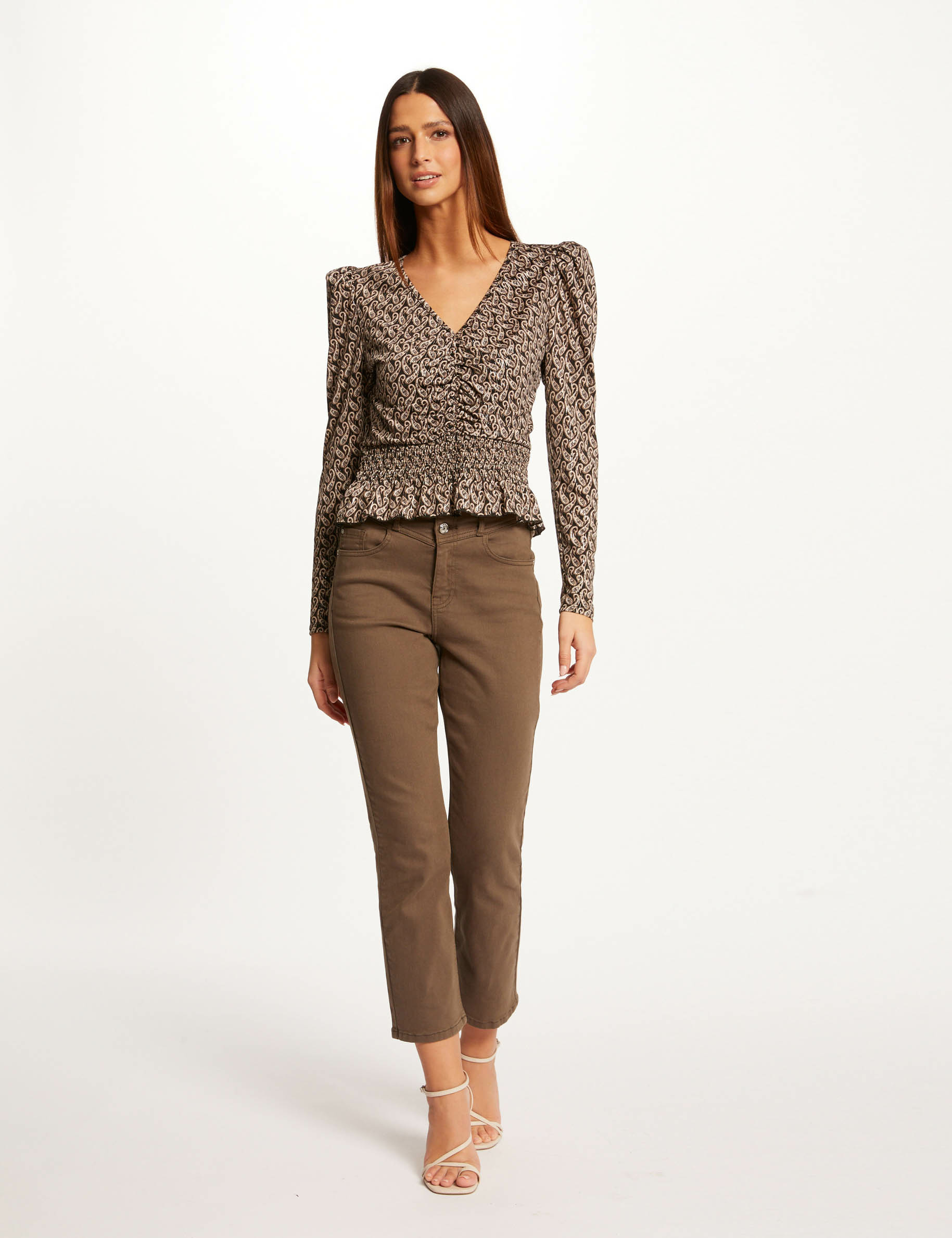 T-shirt manches longues imprimé multico femme T-shirt manches longues imprimé multico femme