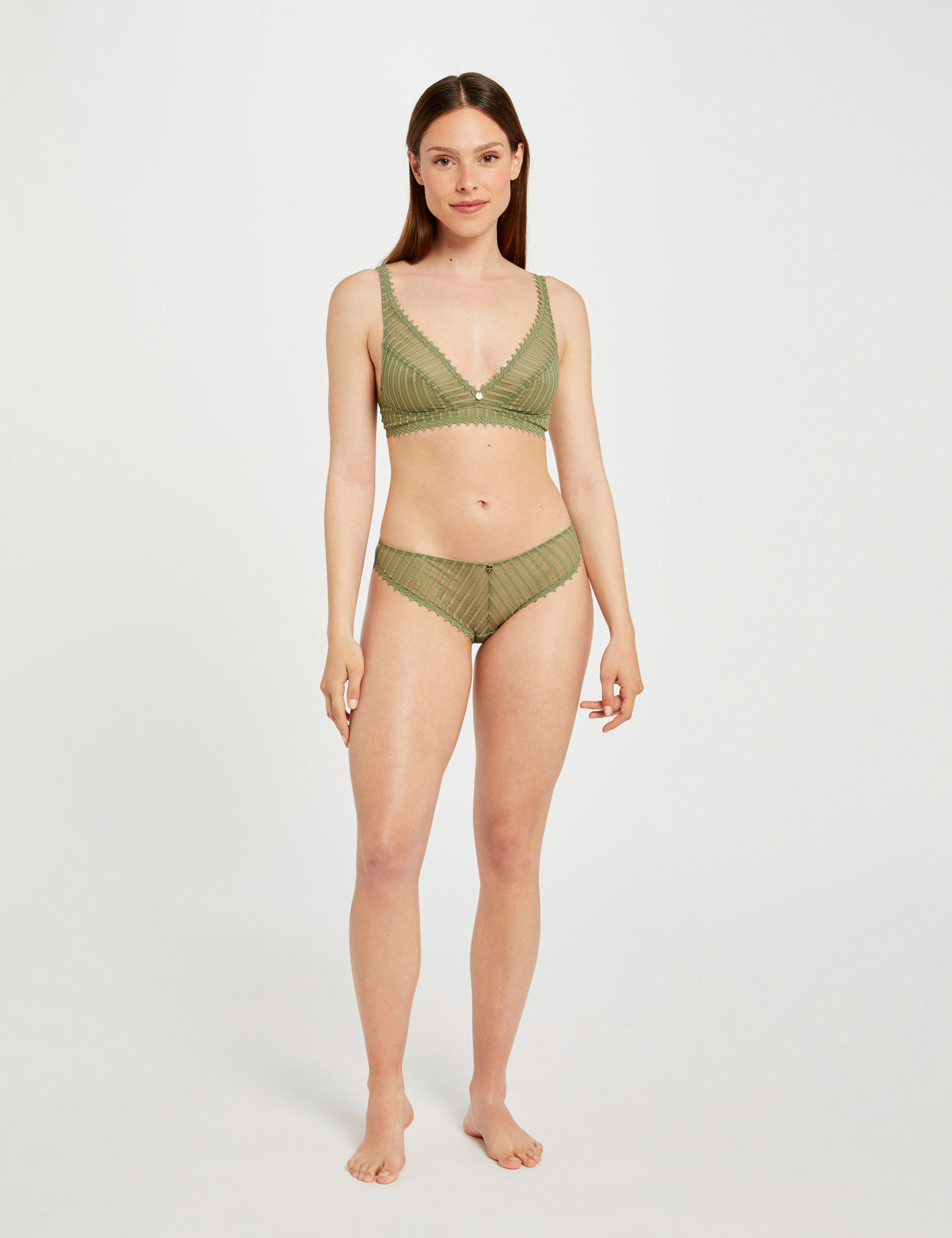 soutien gorge souple vert kaki femme Soutien-gorge souple vert kaki femme
